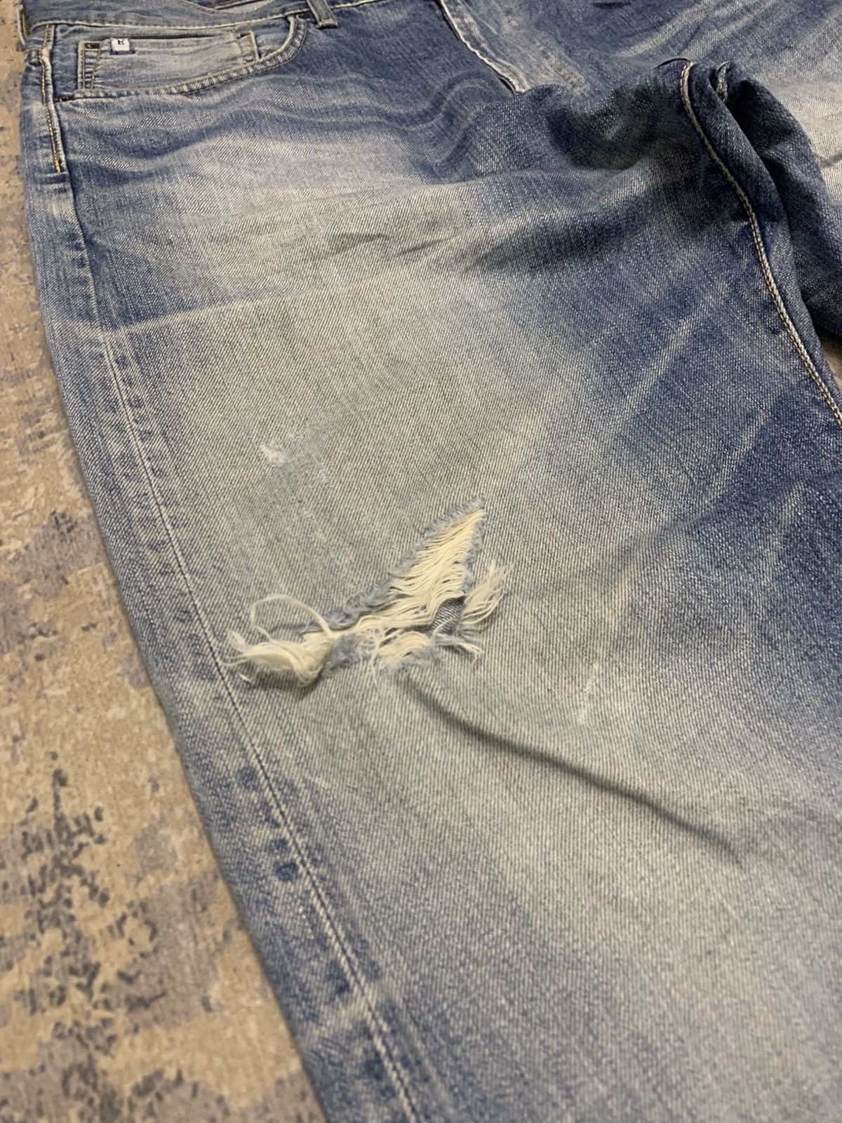 Edwin VINTAGE EDWIN Distressed Jeans W39 Size US 39 - 4 Thumbnail