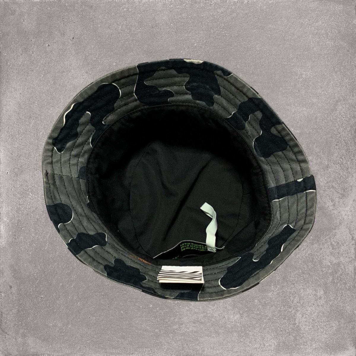 Off-White Off White Bucket Hat Camouflage Print Black Grey Hat Virgil Size ONE SIZE - 4 Thumbnail