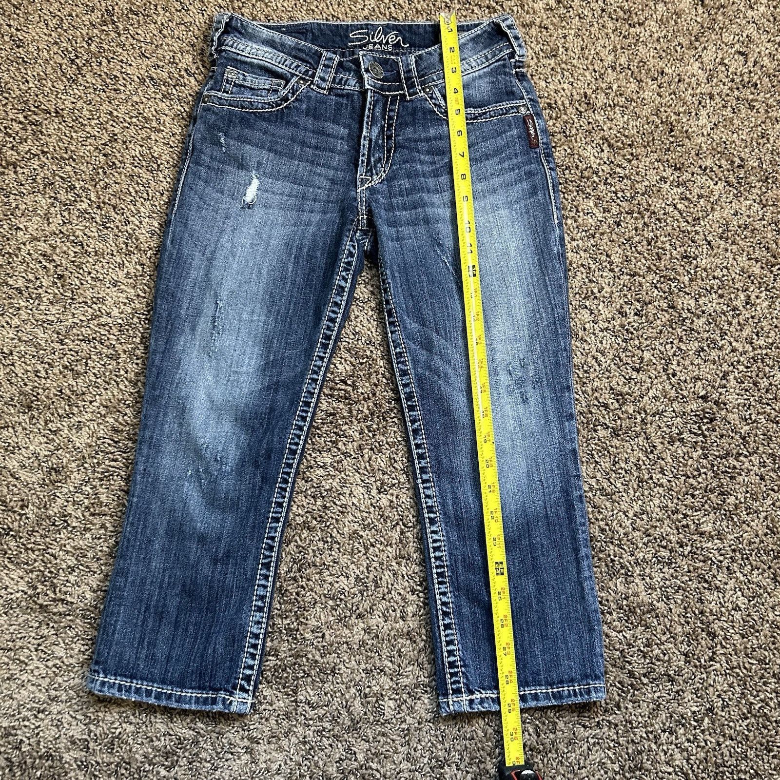 Silver Jeans Co. Silver Suki Surplus Capris Low-Rise Denim Jeans Size 26 Size 26" / US 2 / IT 38 - 9 Thumbnail