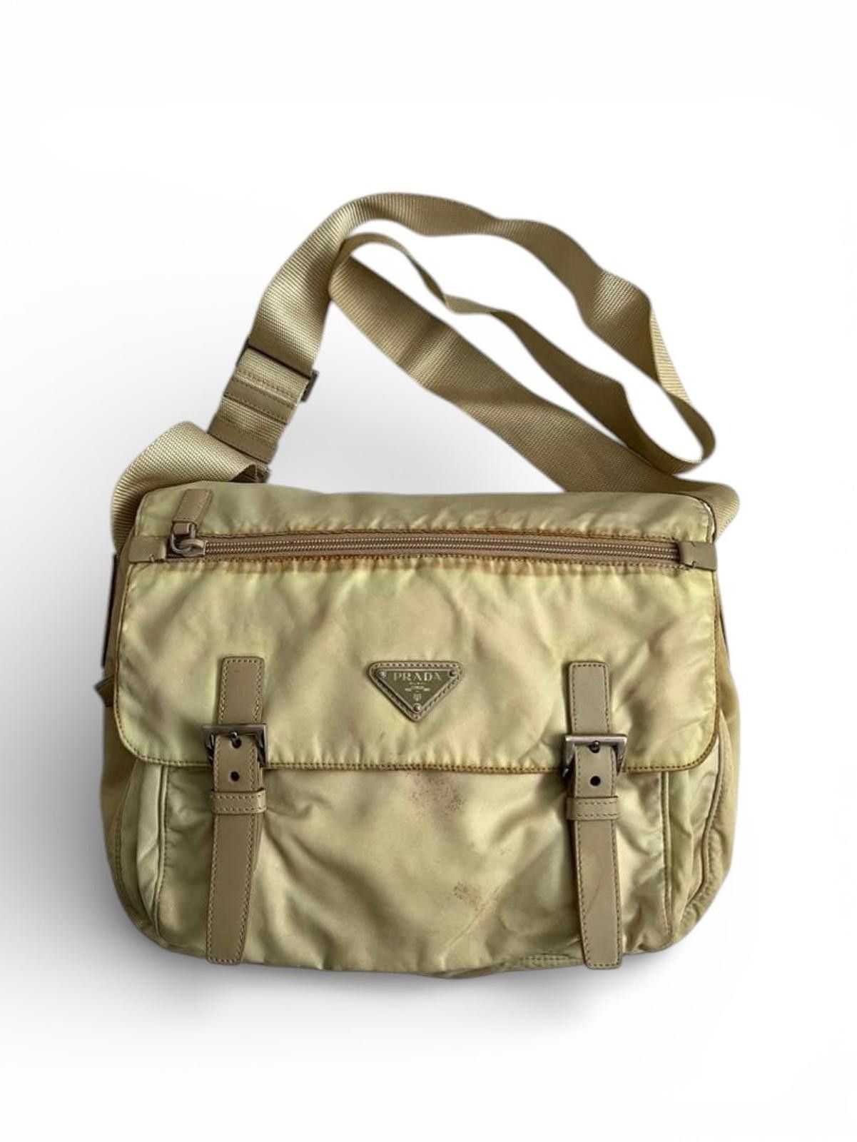 Prada Prada - Shoulder Bag Beige Nylon Size ONE SIZE - 2 Thumbnail
