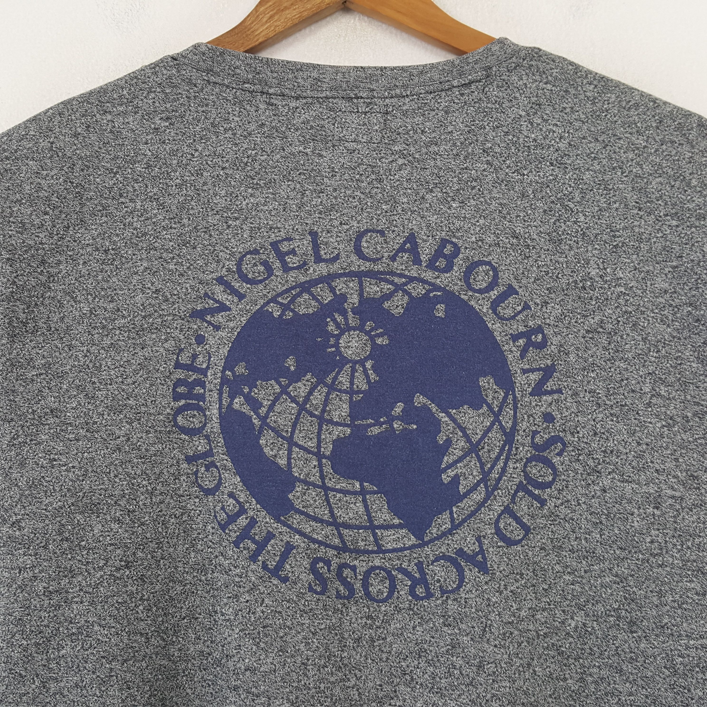 Nigel Cabourn × Vintage Vintage NIGEL CABOURN Fashion Brand T-shirt C285N47 Size US XL / EU 56 / 4 - 2 Thumbnail