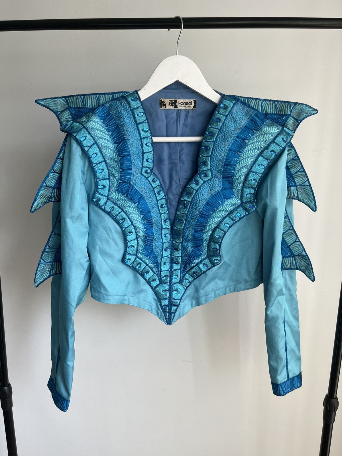 Kansai Yamamoto Runway Kansai Yamamoto SS83 water dragon costume suit set Size S / US 4 / IT 40 - 7 Thumbnail