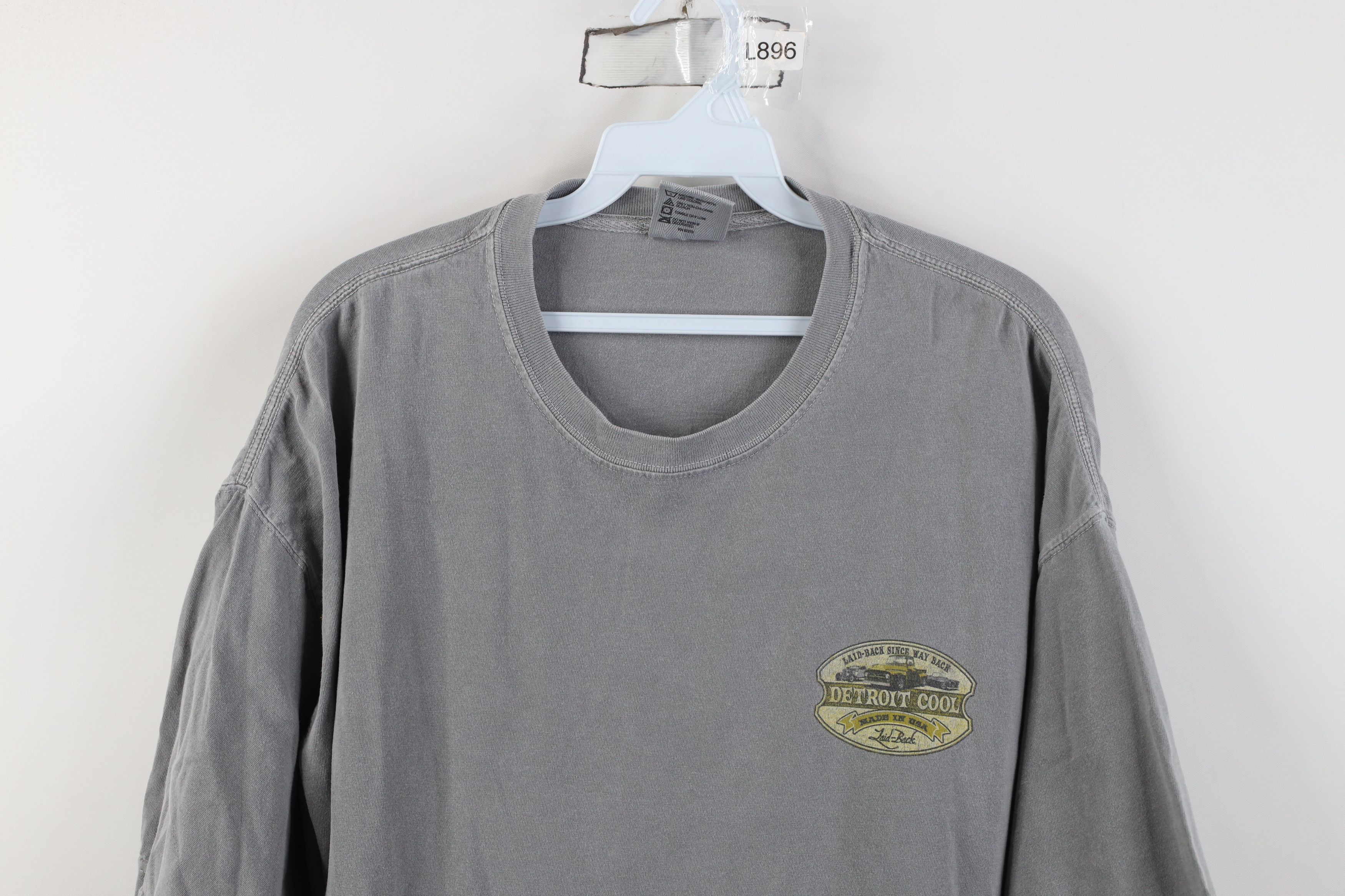 Vintage Vintage Y2K Streetwear Dye Detroit Cool Laid Back T-Shirt Size US XL / EU 56 / 4 - 2 Thumbnail