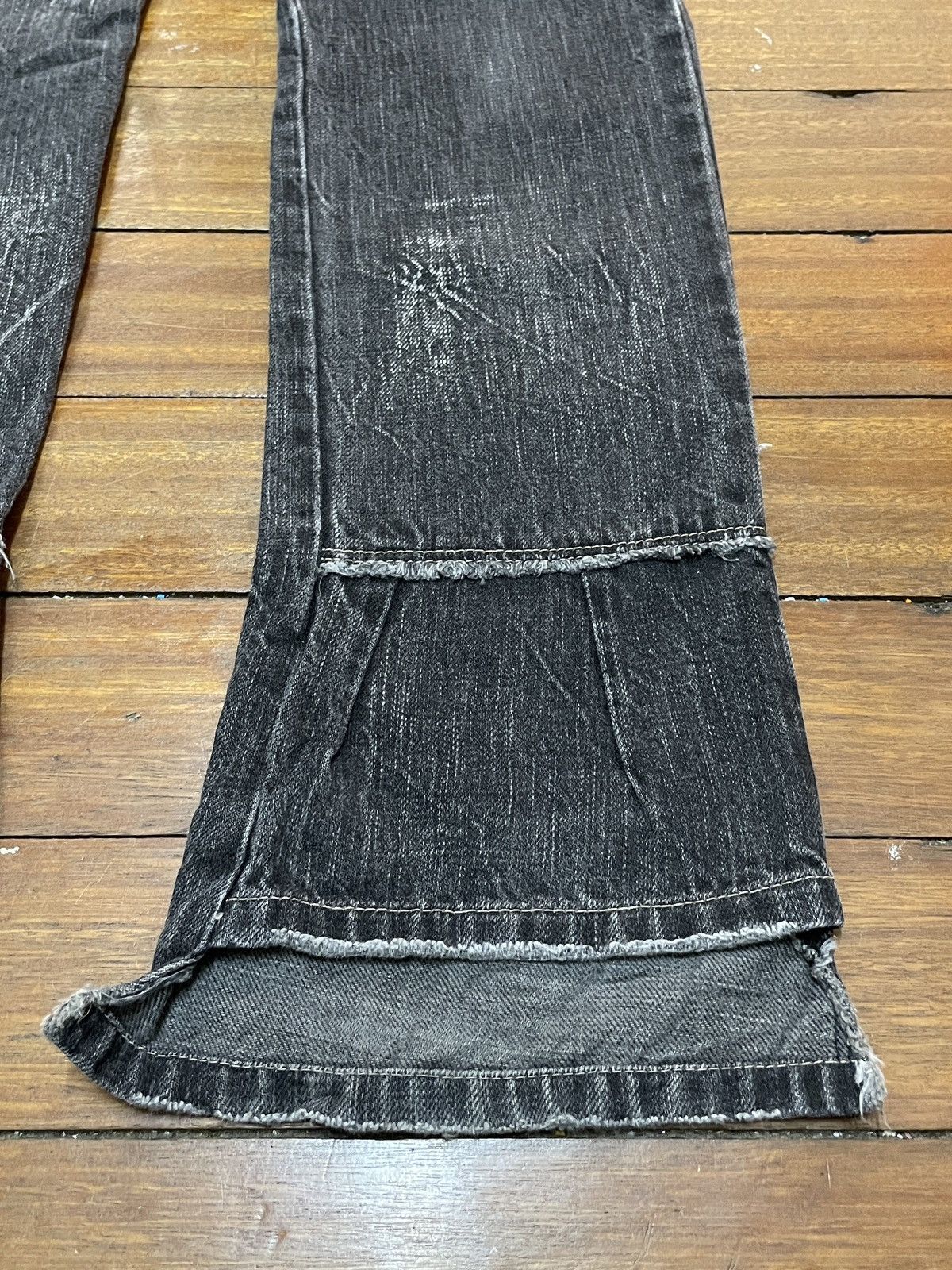 14th Addiction Rare Vintage Marithe Francois Girbaud Flared Jeans 1990s Size US 29 - 6 Thumbnail
