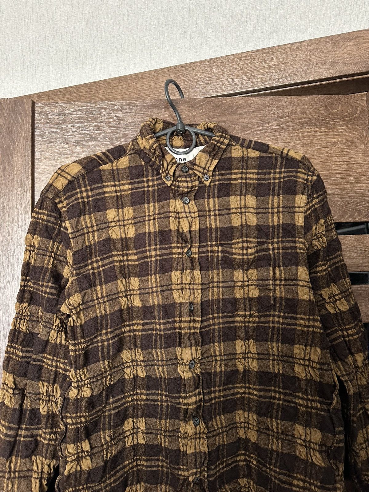 Acne Studios Acne Studios Checked Shirt Button Up Long Sleeve Wool Size US S / EU 44-46 / 1 - 5 Thumbnail