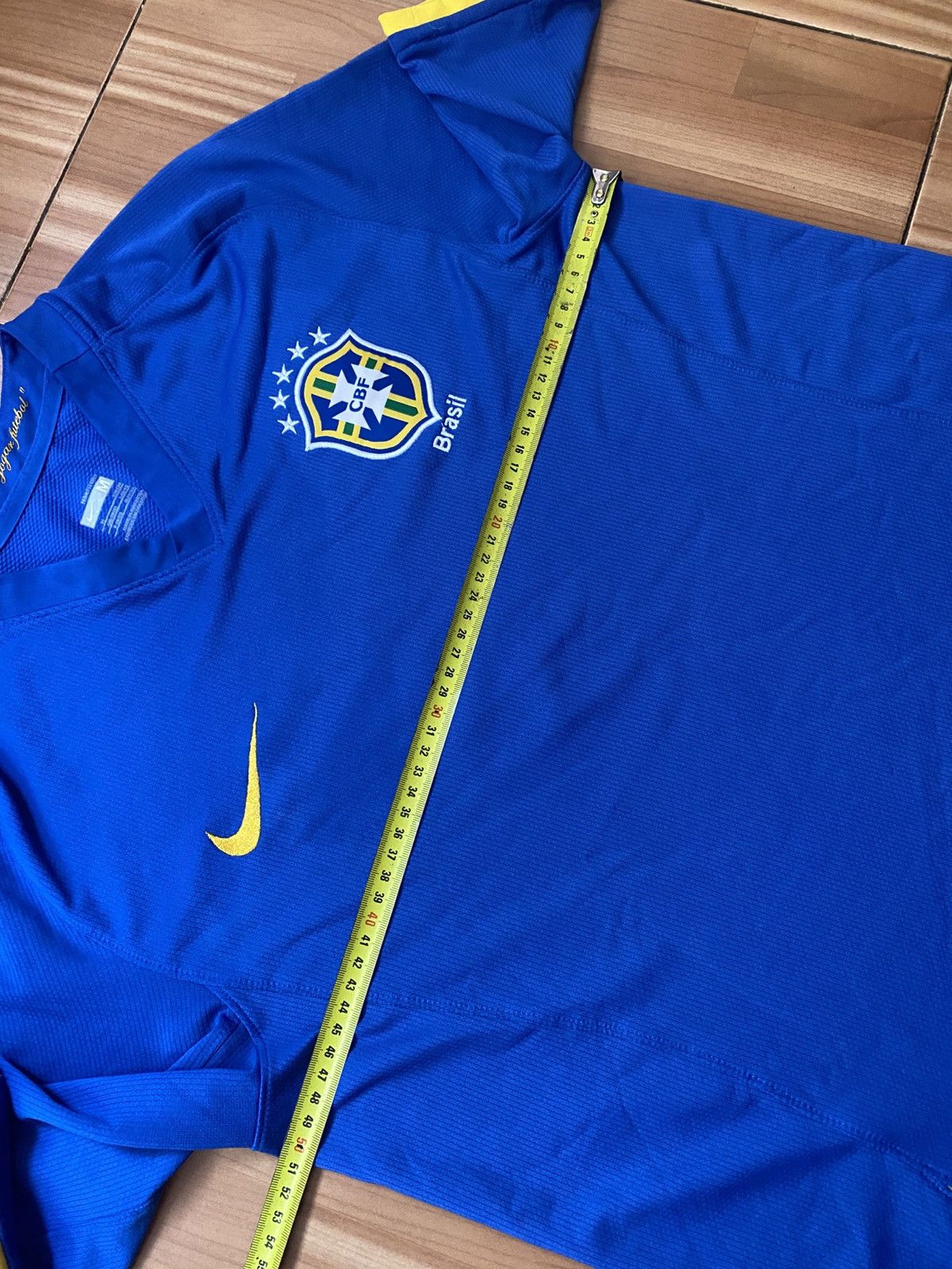 Nike Nike BRAZIL 2008 2010 AWAY FOOTBALL SHIRT SOCCER JERSEY Size US M / EU 48-50 / 2 - 11 Thumbnail