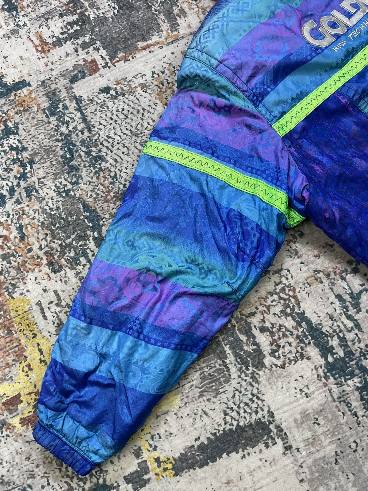 Goldwin Vtg 90s Goldwin Multicolor Abstract Ski Jacket Size US L / EU 52-54 / 3 - 4 Thumbnail