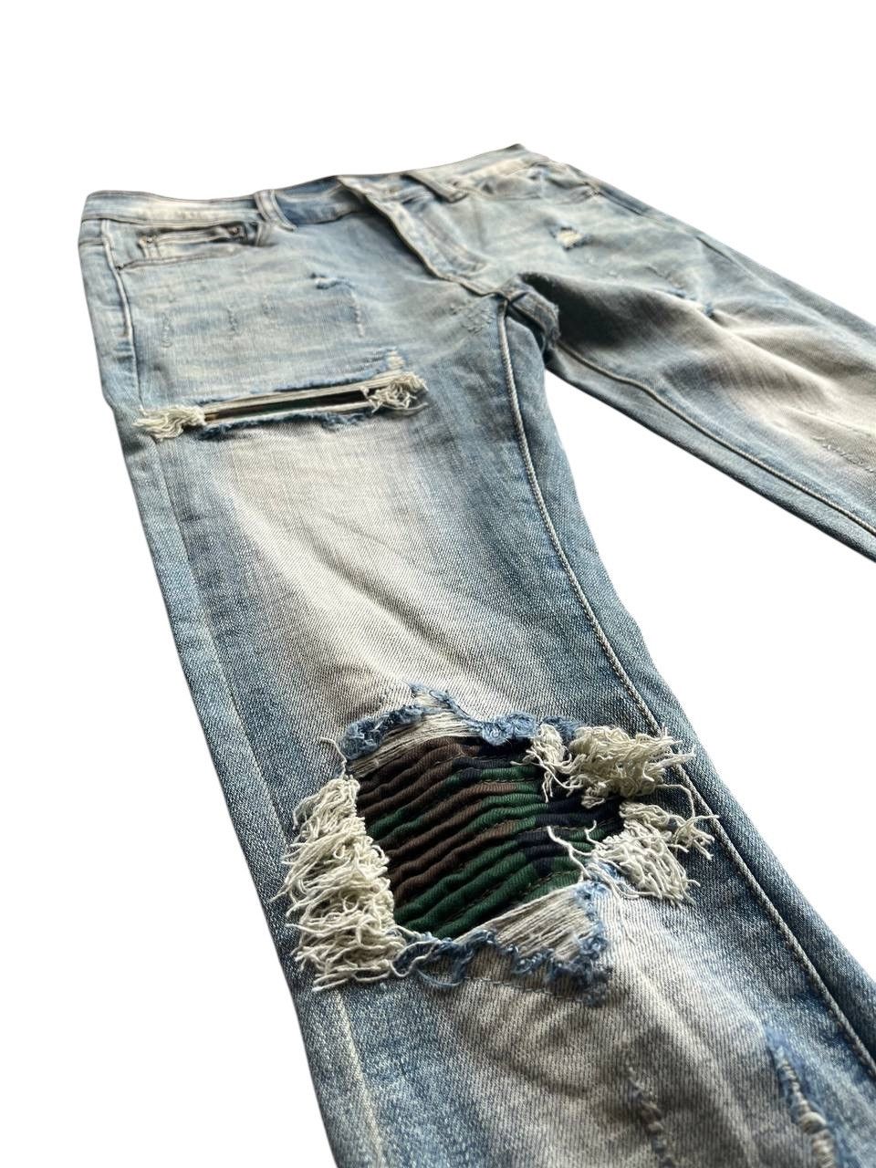 If Six Was Nine Japanese Brand MNML Distressed Skinny Jeans Size US 28 / EU 44 - 8 Thumbnail