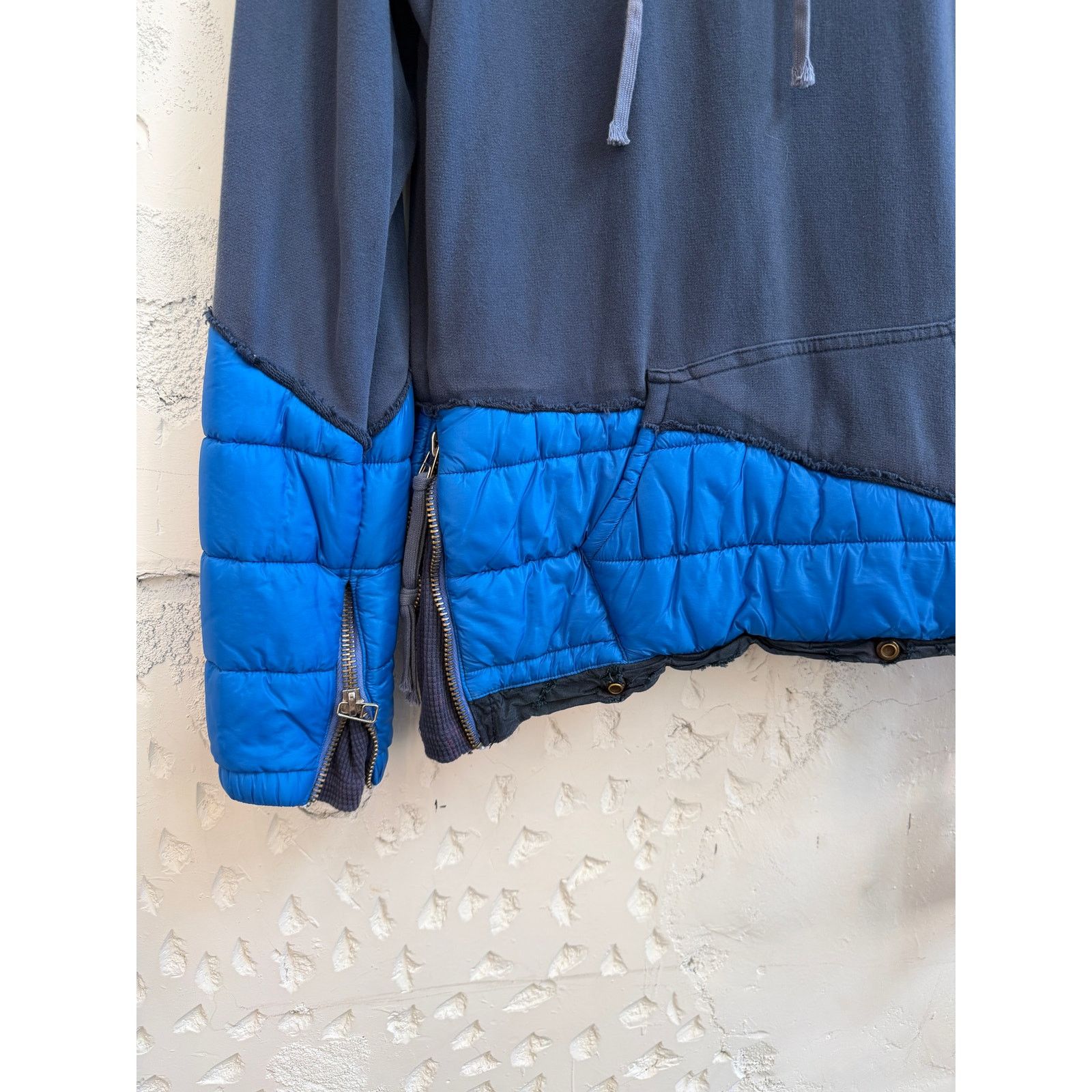 Greg Lauren Greg Lauren x Moncler SAMPLE Destroyed Puffy Collide Hoodie Size US L / EU 52-54 / 3 - 3 Thumbnail