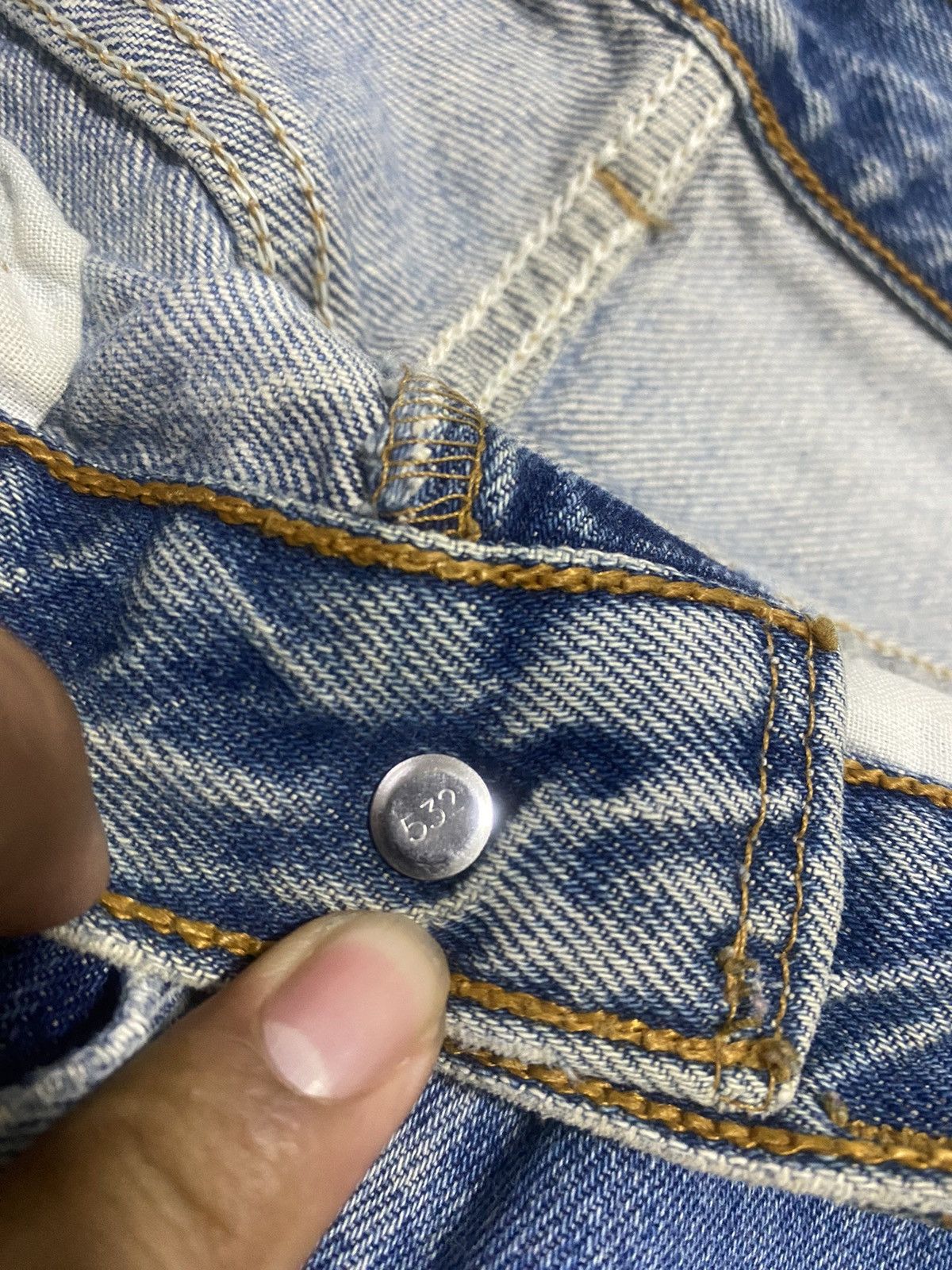 Levi's × Vintage Vintage 90s Levis 501 Faded Denim Size US 30 / EU 46 - 4 Thumbnail