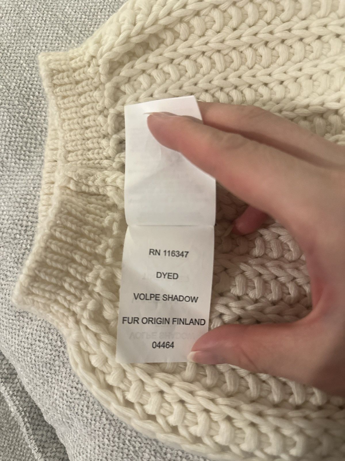 Moncler Moncler white fur wool hat Size ONE SIZE - 8 Thumbnail