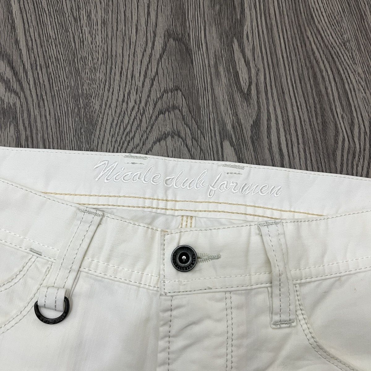 Japanese Brand 🇯🇵 Nicole Club For Man - Flared White Pant Ifsix Lgbstyle Size US 30 / EU 46 - 13 Thumbnail