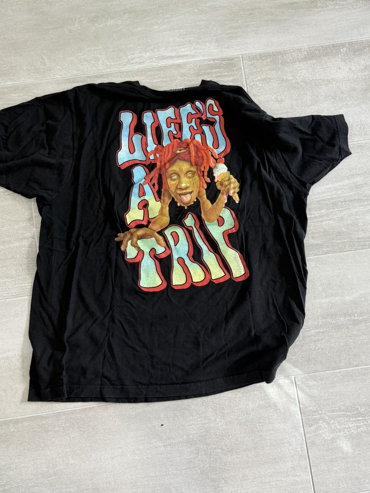 Trippie Redd Trippie Redd Black T shirt Size US XL / EU 56 / 4 - 2 Thumbnail