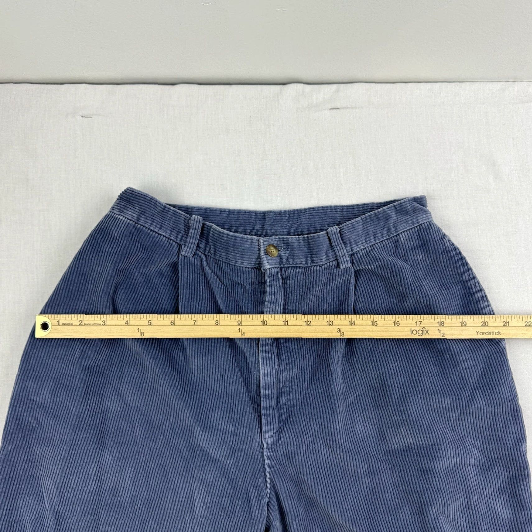 Lands' End VINTAGE Lands' End Corduroy Pants Womens 16 Blue High Waist Classic Chino Preppy 90s Size 38" / US 16 / IT 52 - 7 Thumbnail