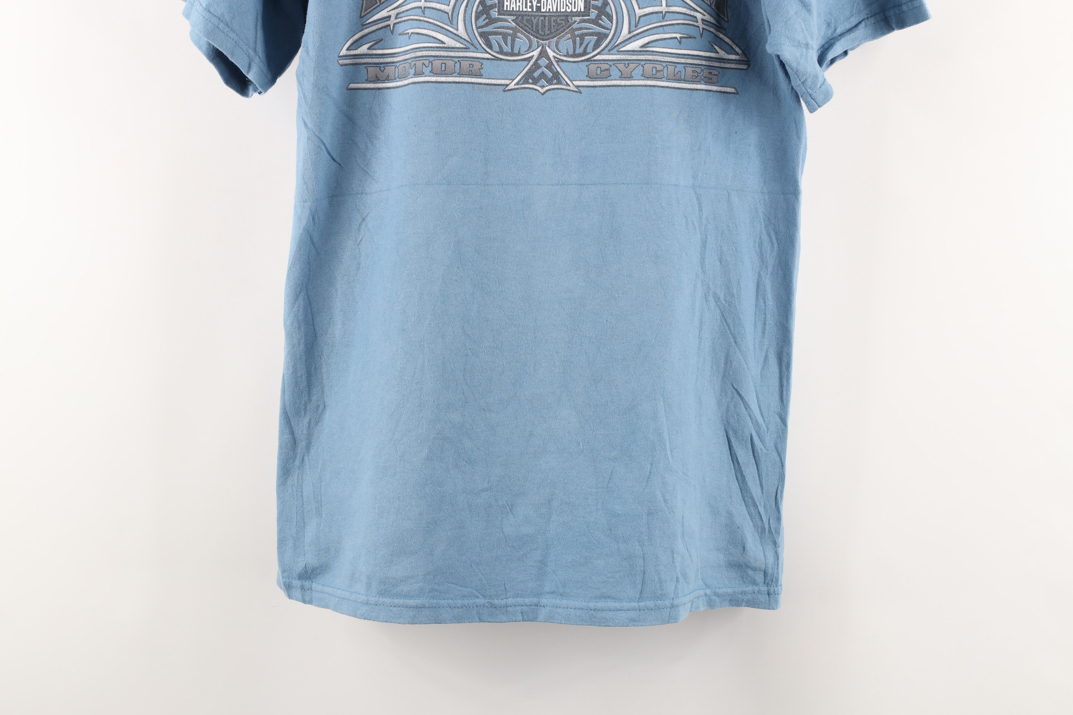 Harley Davidson × Vintage Vintage Harley Davidson Spell Out Spades Tribal T-Shirt Size US S / EU 44-46 / 1 - 3 Thumbnail