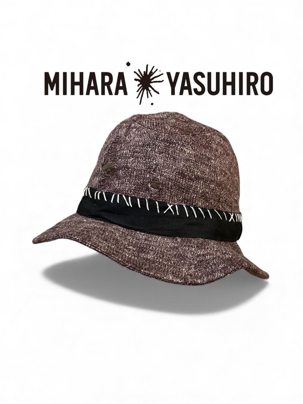 Maison MIHARA YASUHIRO Maison Miharayasuhiro x Ca4la Crochet Distressed Style Hats Size ONE SIZE - 1 Thumbnail