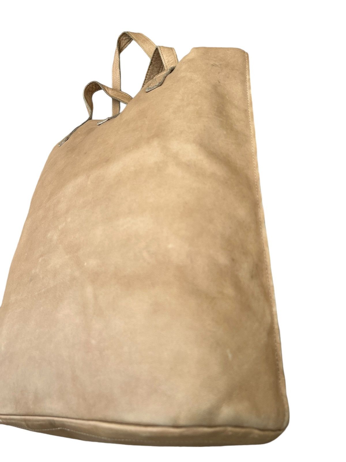 Leather Vintage Orobianco Italy Patina Leather Tote Bag Size ONE SIZE - 9 Thumbnail