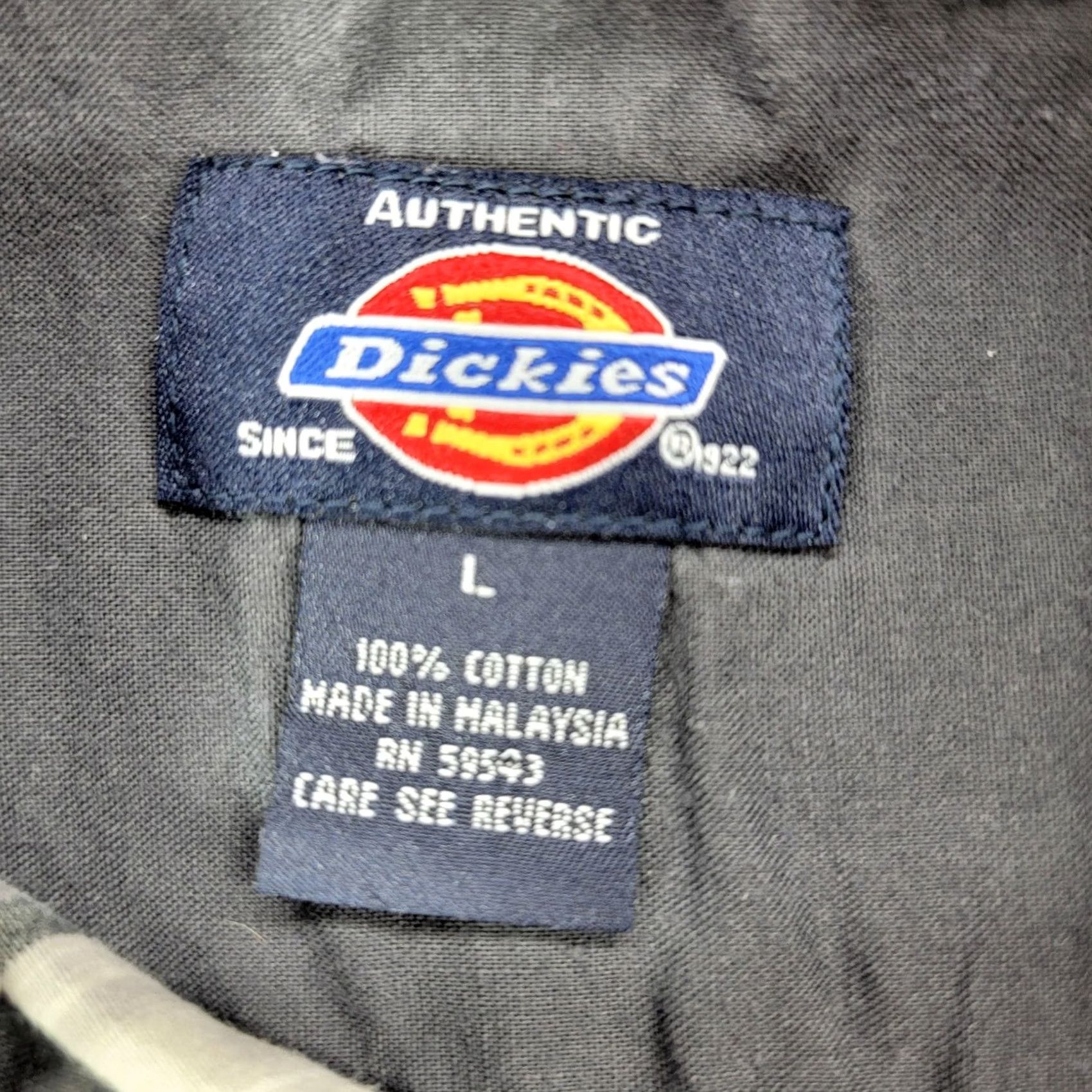 Dickies Dickies Shirt Mens Large Beige Gray Stripe Short Sleeve Button Front Casual Size US L / EU 52-54 / 3 - 4 Thumbnail