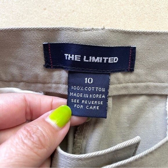 Vintage Vintage Khaki Beige High-rise Cotton Twill 4.5" Shorts - M Size 32" / US 10 / IT 46 - 6 Thumbnail