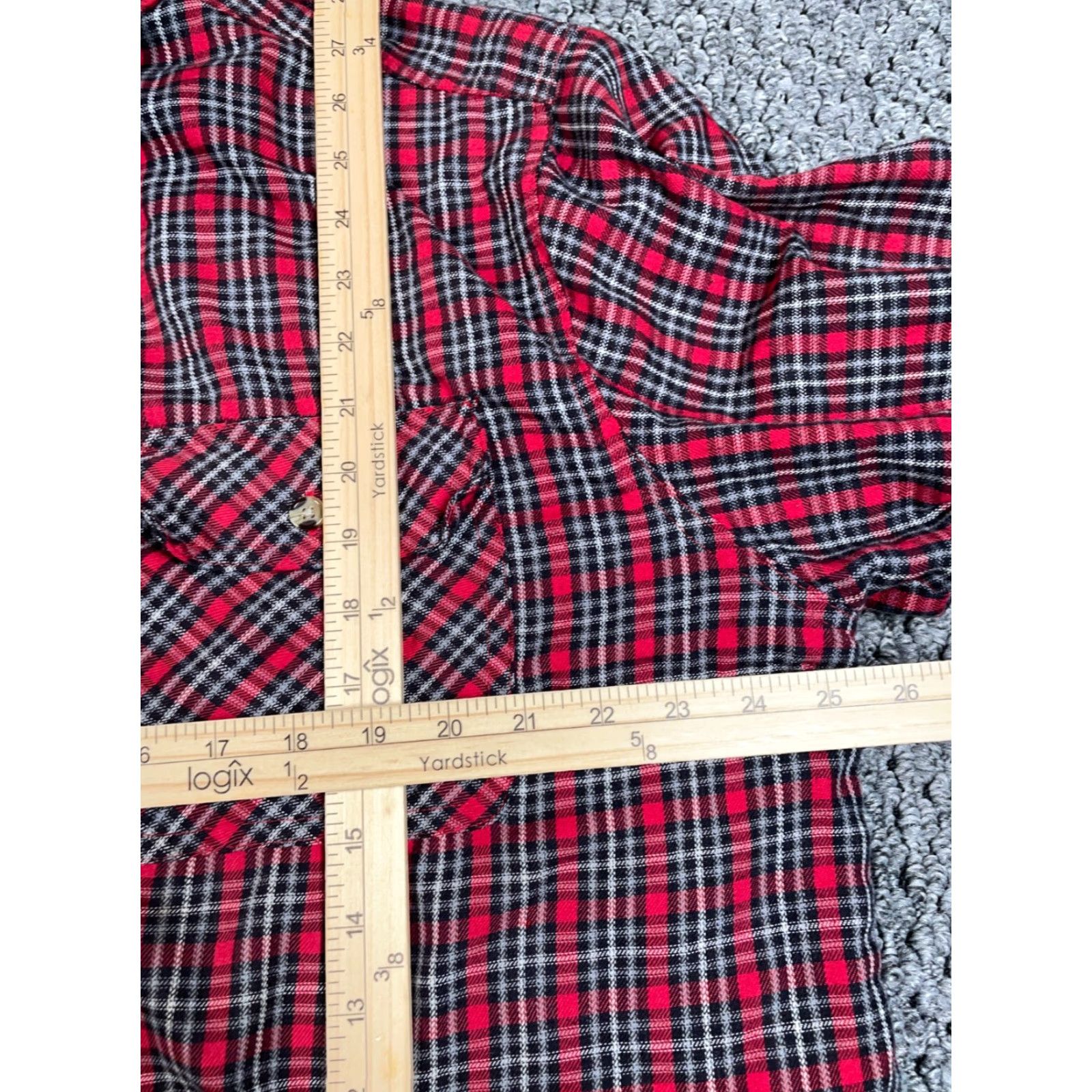 Vintage VTG 90s Grunge Thermal Lined Flannel Shirt Jacket Adult Large Red Check Plaid Shirt Jacket Mens L Size US L / EU 52-54 / 3 - 6 Thumbnail