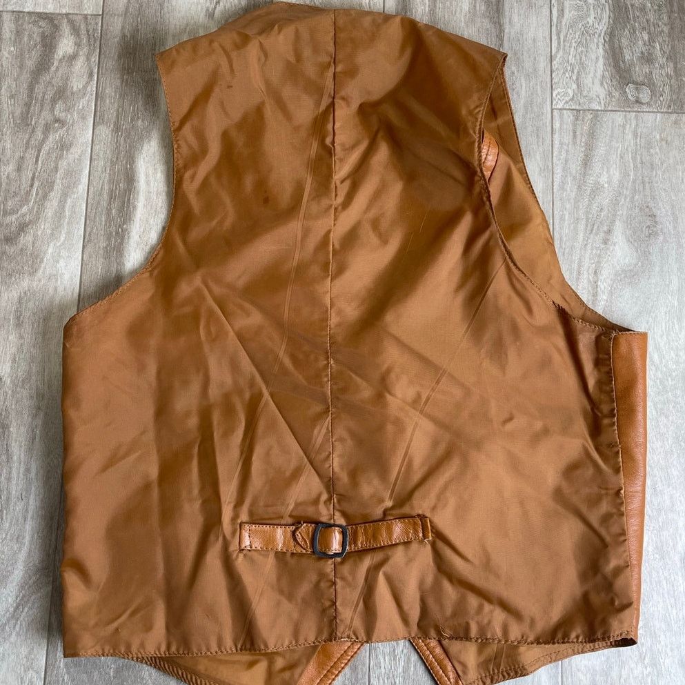 Vintage Cortini Vintage 70s Western Bellows Pocket Vest Brown M Size US M / EU 48-50 / 2 - 9 Thumbnail