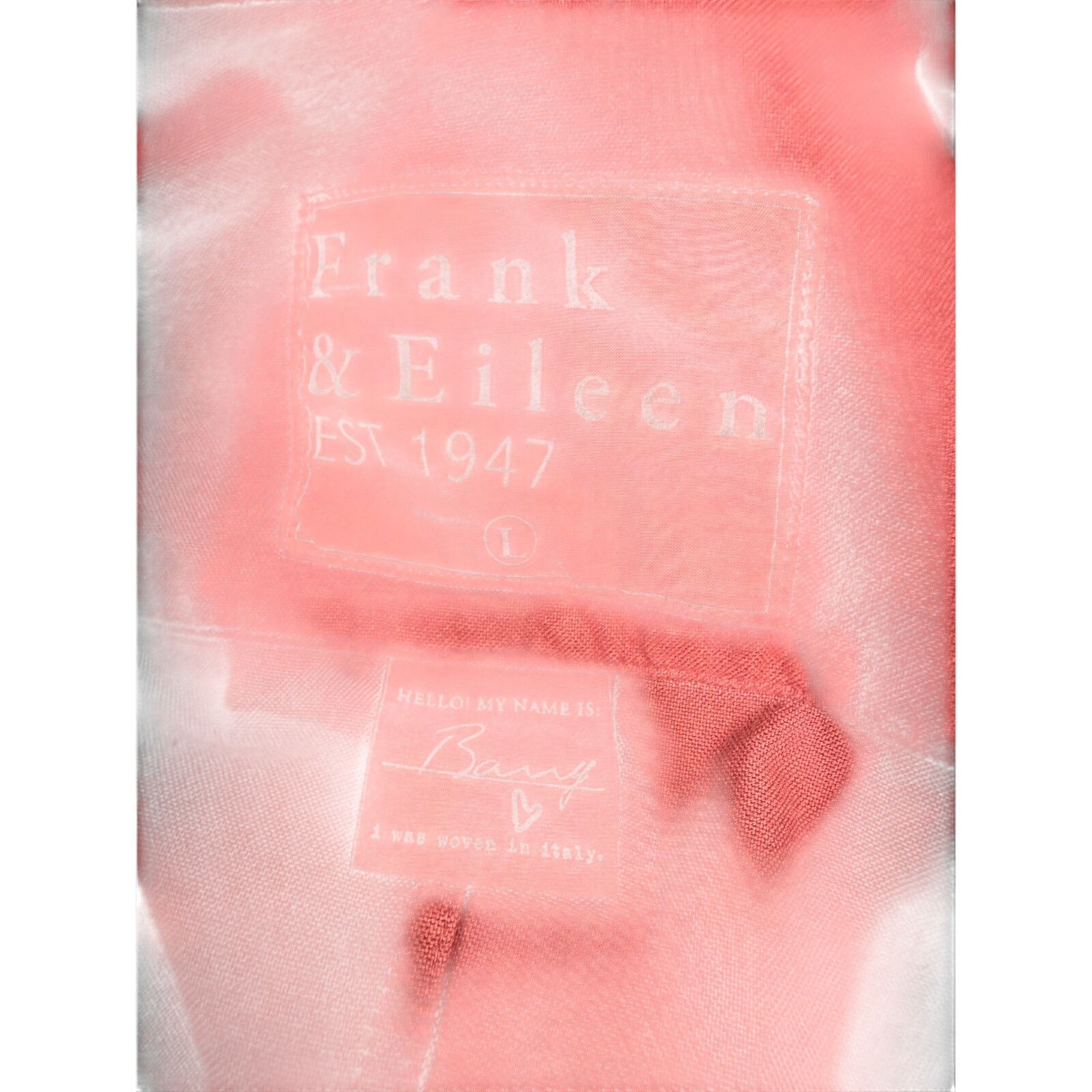 Frank & Eileen Frank & Eileen Women’s Shirt sz L Barry Button Up Red #G646 Size L / US 10 / IT 46 - 3 Thumbnail