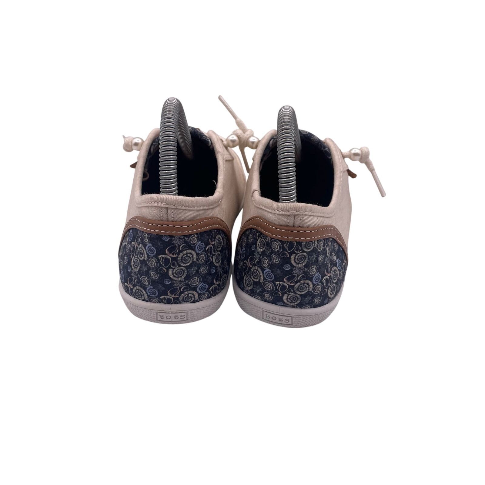 SKECHERS Skechers Bobs B Cute Natural White Canvas Shoes Womens 6.5 Size US 6.5 / IT 36.5 - 5 Thumbnail