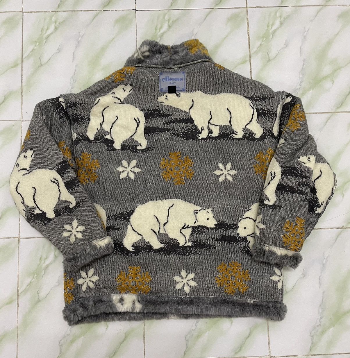 Ellesse Ellesse Italy Polar Bear Fur Fleece Turtle Neck Size US M / EU 48-50 / 2 - 9 Thumbnail
