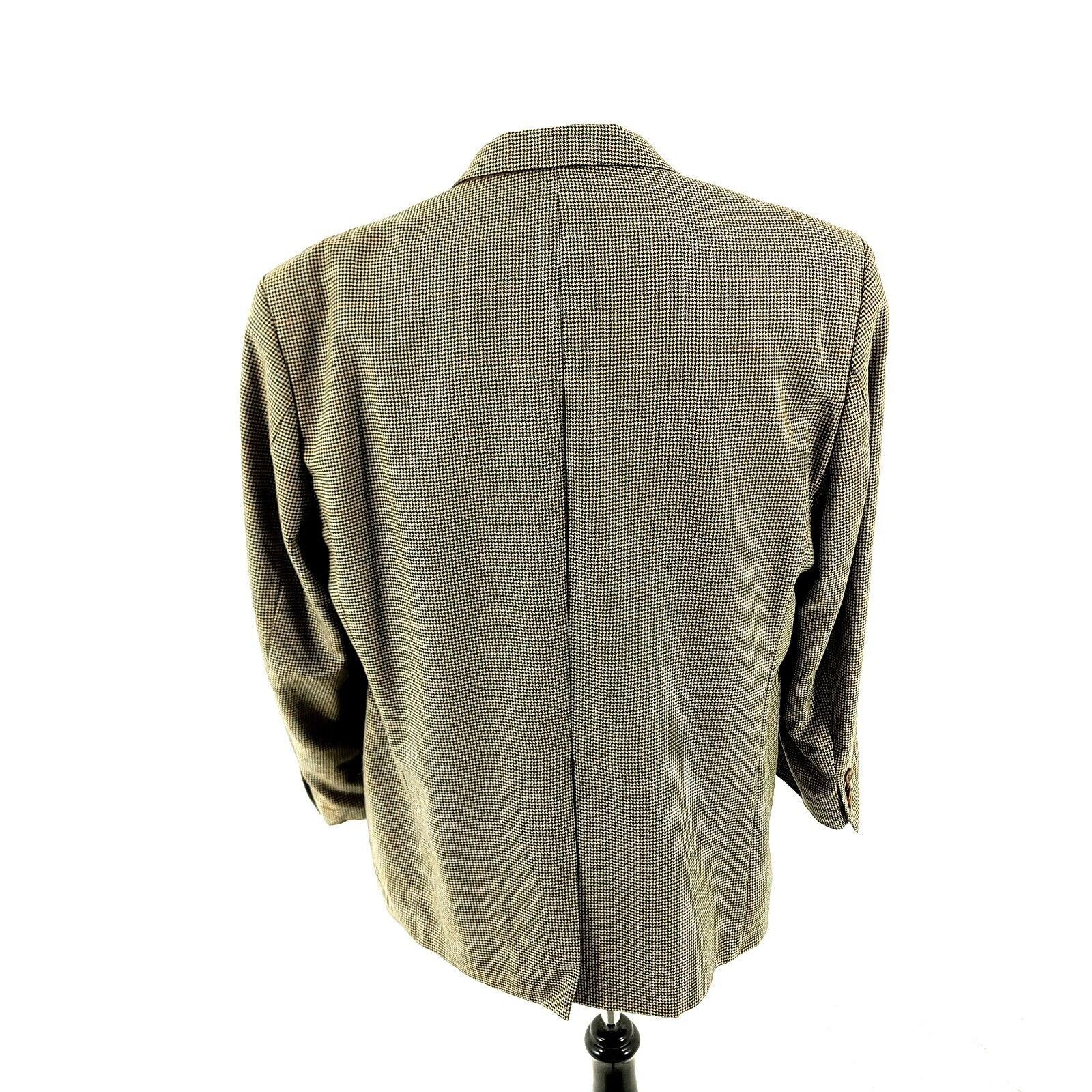 Lauren Ralph Lauren Lauren Ralph Lauren Wool 2 Button Sport Coat 42R Tan Houndst Size 42R - 6 Thumbnail