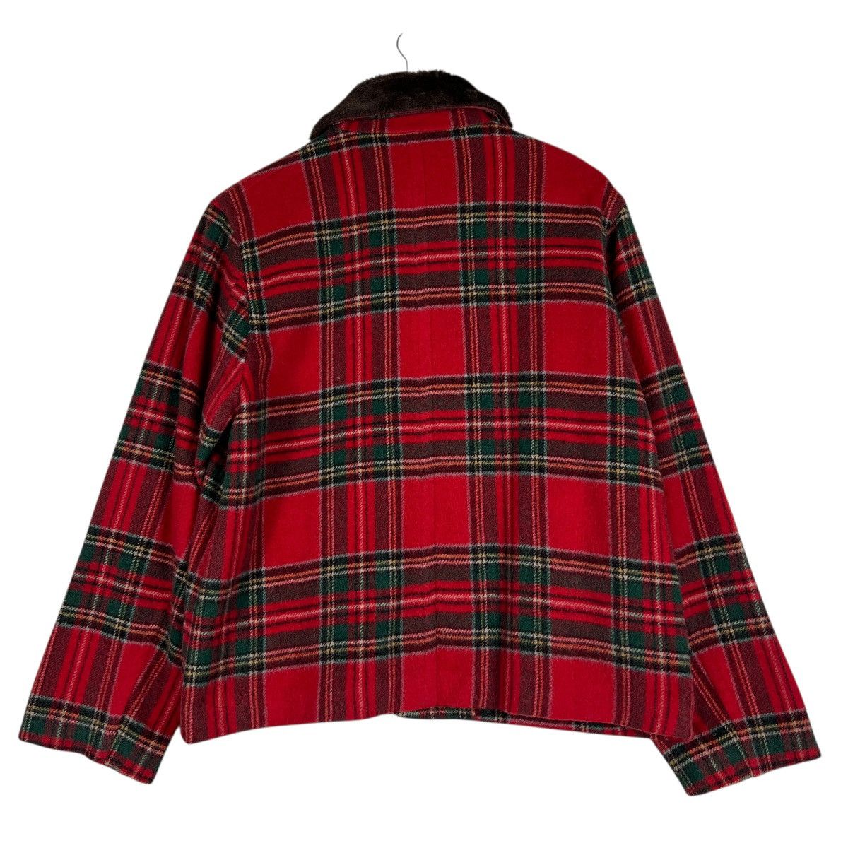 Hai Sporting Gear Hai Sporting Gear Tartan Wool Faux Fur Colar Crop Jacket Size US M / EU 48-50 / 2 - 8 Thumbnail