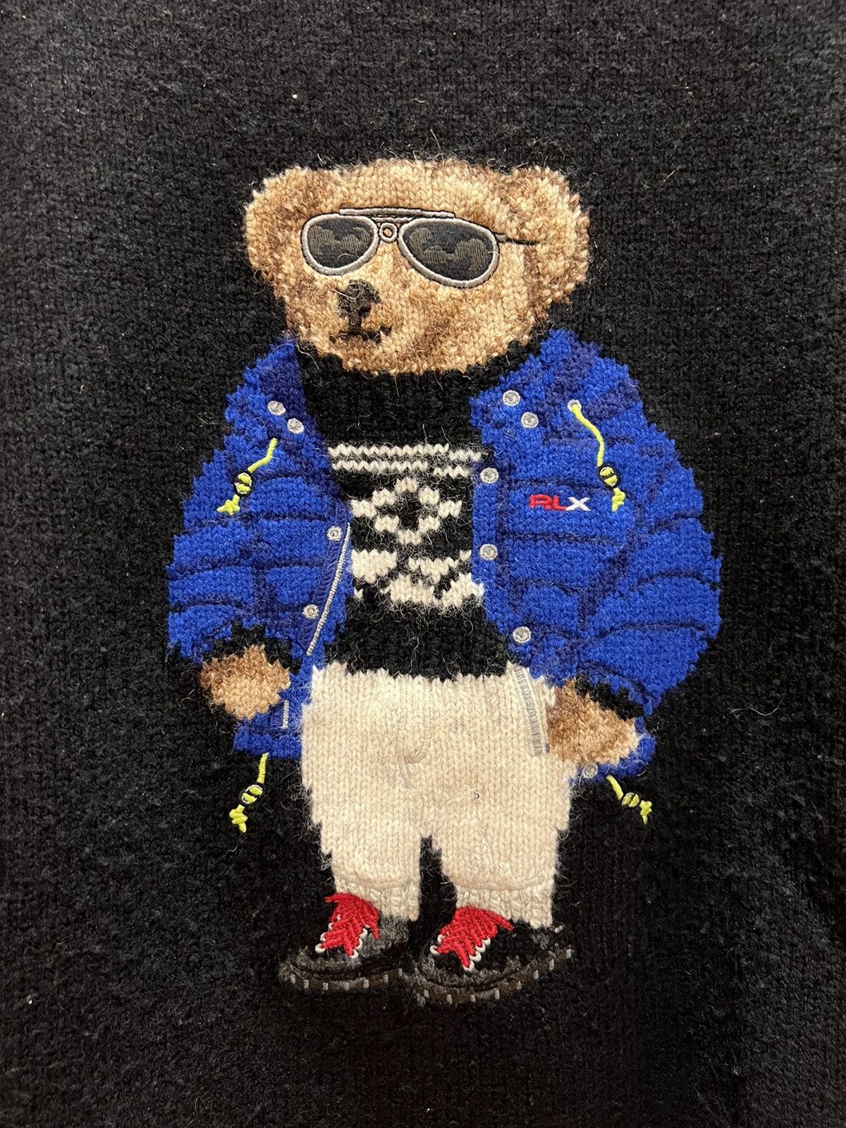 Polo Ralph Lauren Polo Ralph Lauren Polo Bear RLX Ski Black Knit Size US XL / EU 56 / 4 - 2 Thumbnail