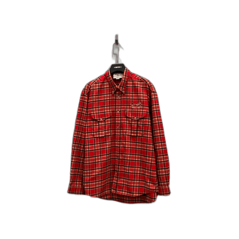 Gucci GUCCI Plaid Logo Shirt Size 50-2505 Size US L / EU 52-54 / 3 - 1 Thumbnail