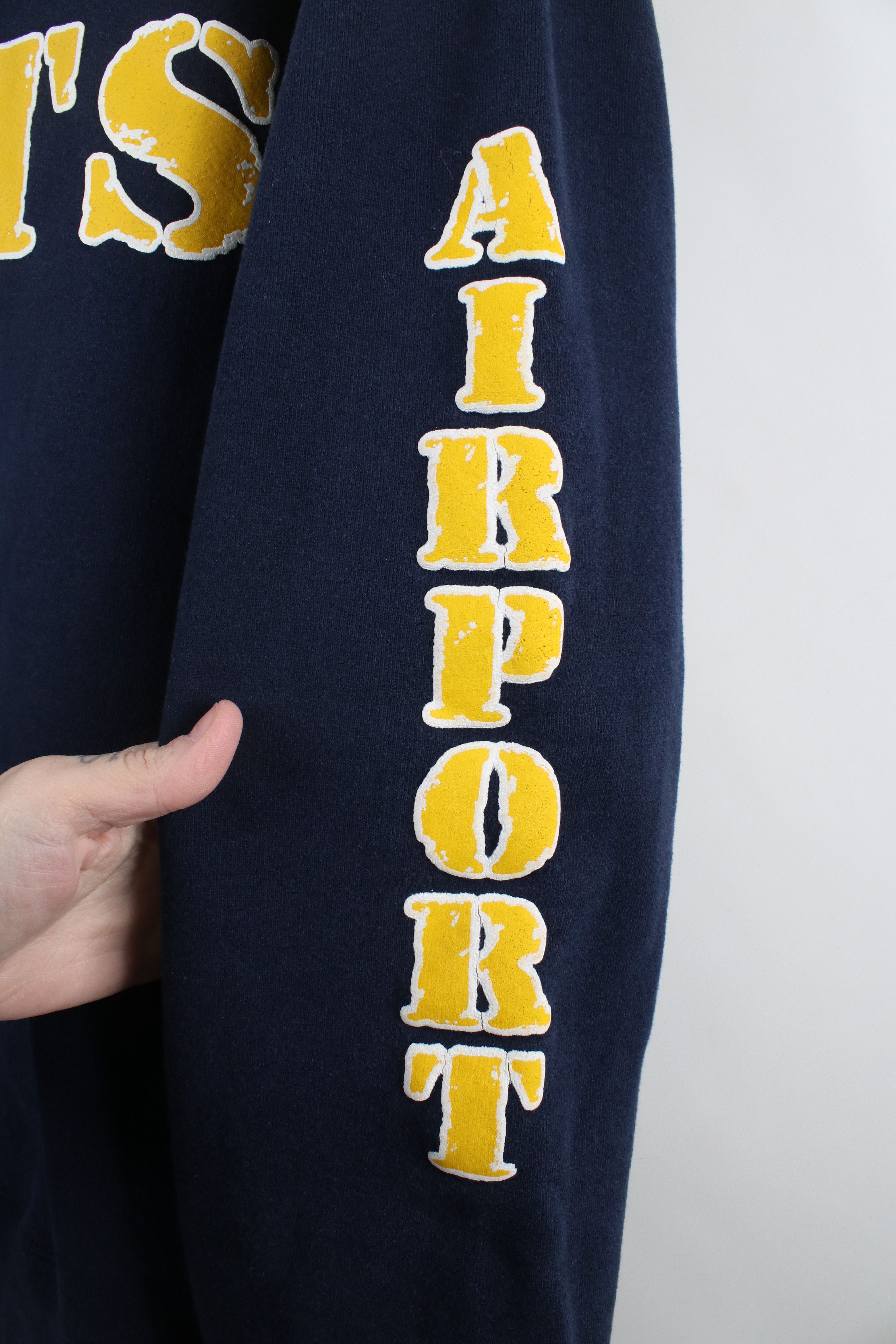 Russell Athletic × Vintage Vintage 90s Russell Athletic Spell Airport Jets Sweatshirt Size US XL / EU 56 / 4 - 5 Thumbnail