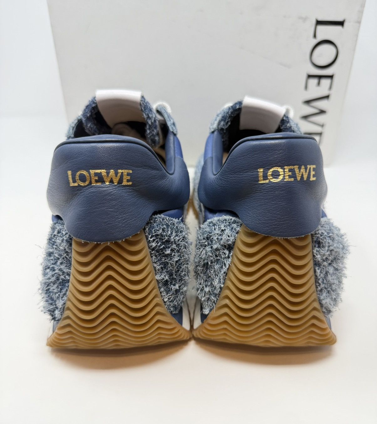 Loewe Loewe Flow Runner Raw Denim Sneaker Size US 12 / EU 45 - 5 Thumbnail