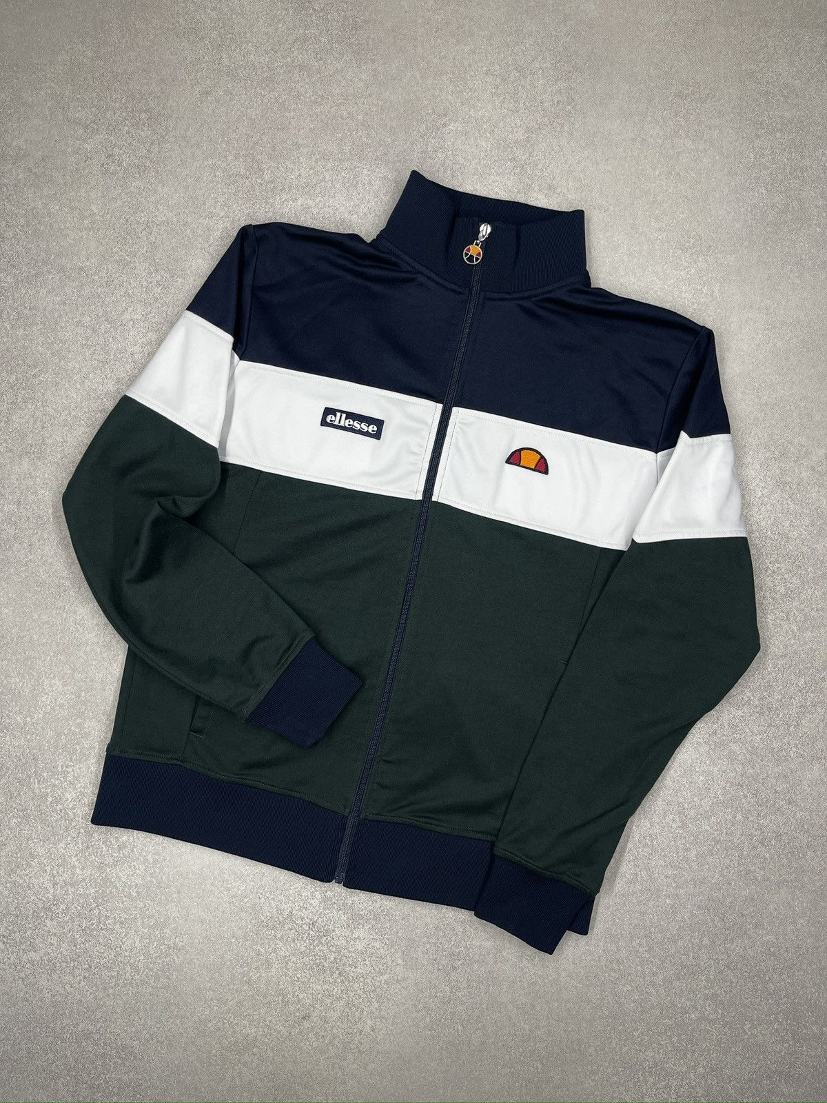 Ellesse Ellesse Caprini Track Jacket Colorblock Navy/Green Size US M / EU 48-50 / 2 - 1 Thumbnail