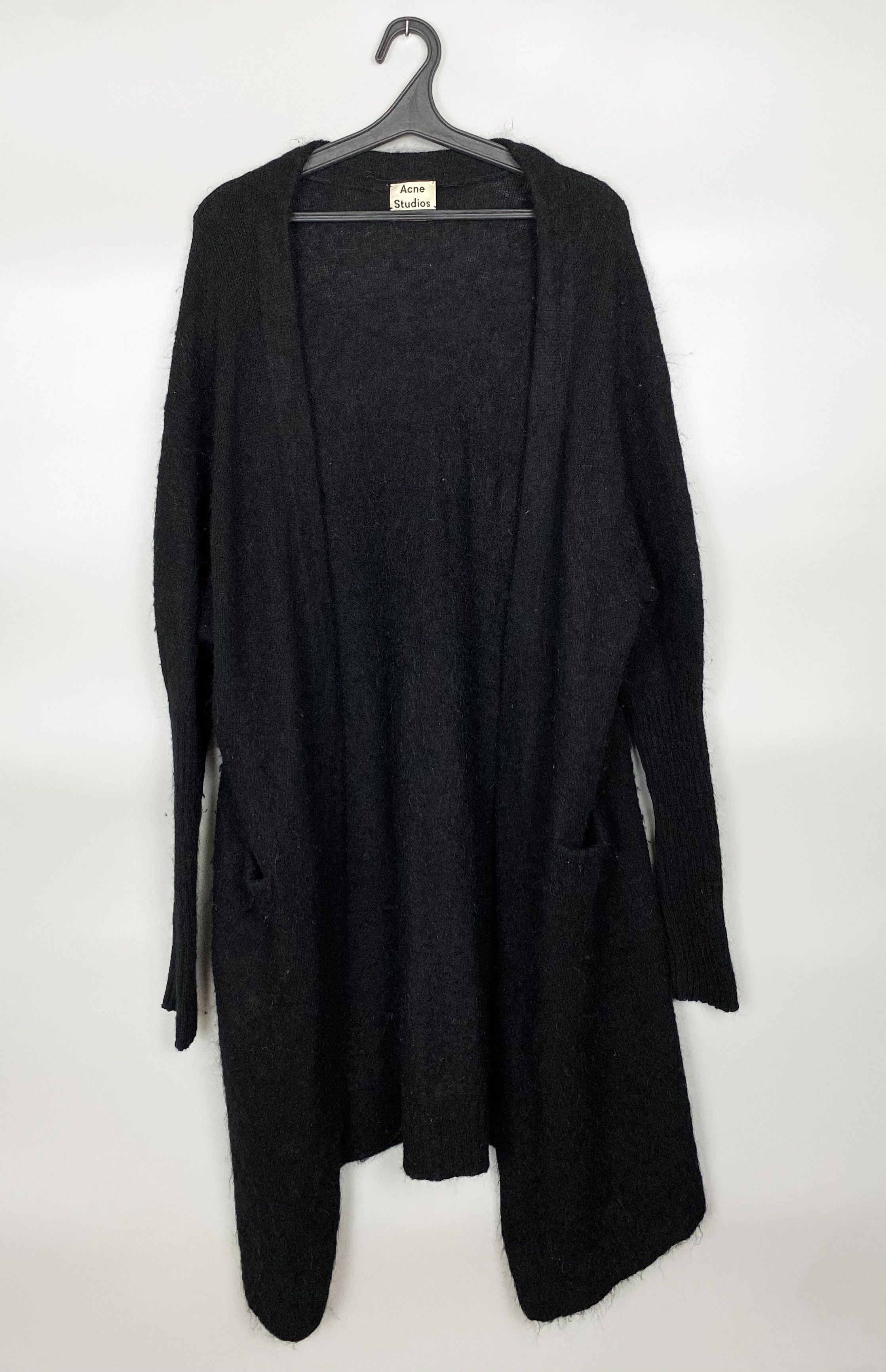 Acne Studios Acne Studios Raya Paw14 Mohair Wool Black Cardigan Size S / US 4 / IT 40 - 4 Thumbnail