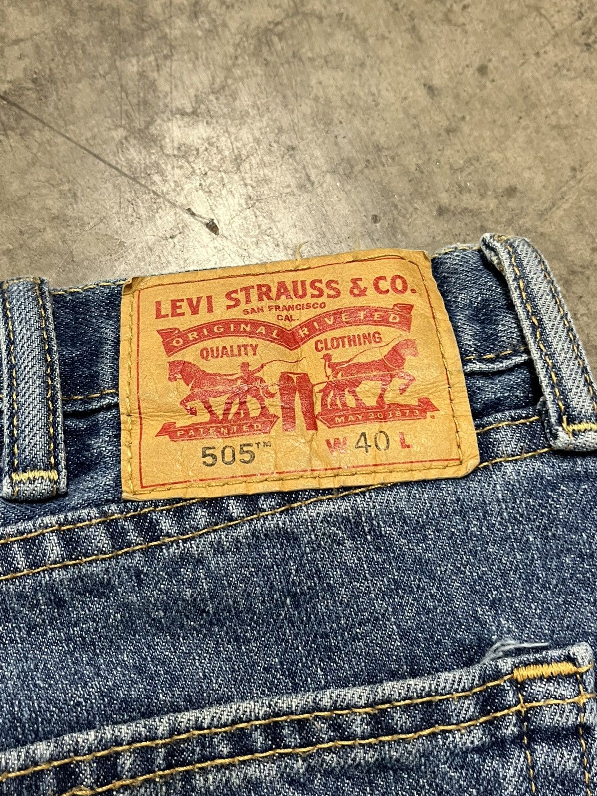 Levi's × Vintage Levi’s jorts baggy fit denim skater streetwear hype rare Size US 38 / EU 54 - 4 Thumbnail