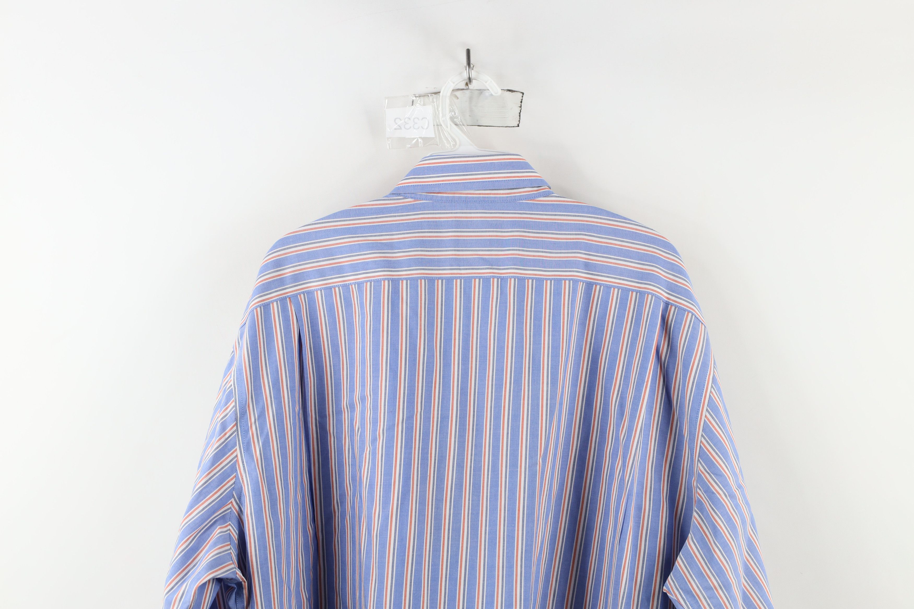 L.L. Bean × Vintage Vintage LL Bean Resistant Striped Collared Button Down Shirt Size US XL / EU 56 / 4 - 9 Thumbnail