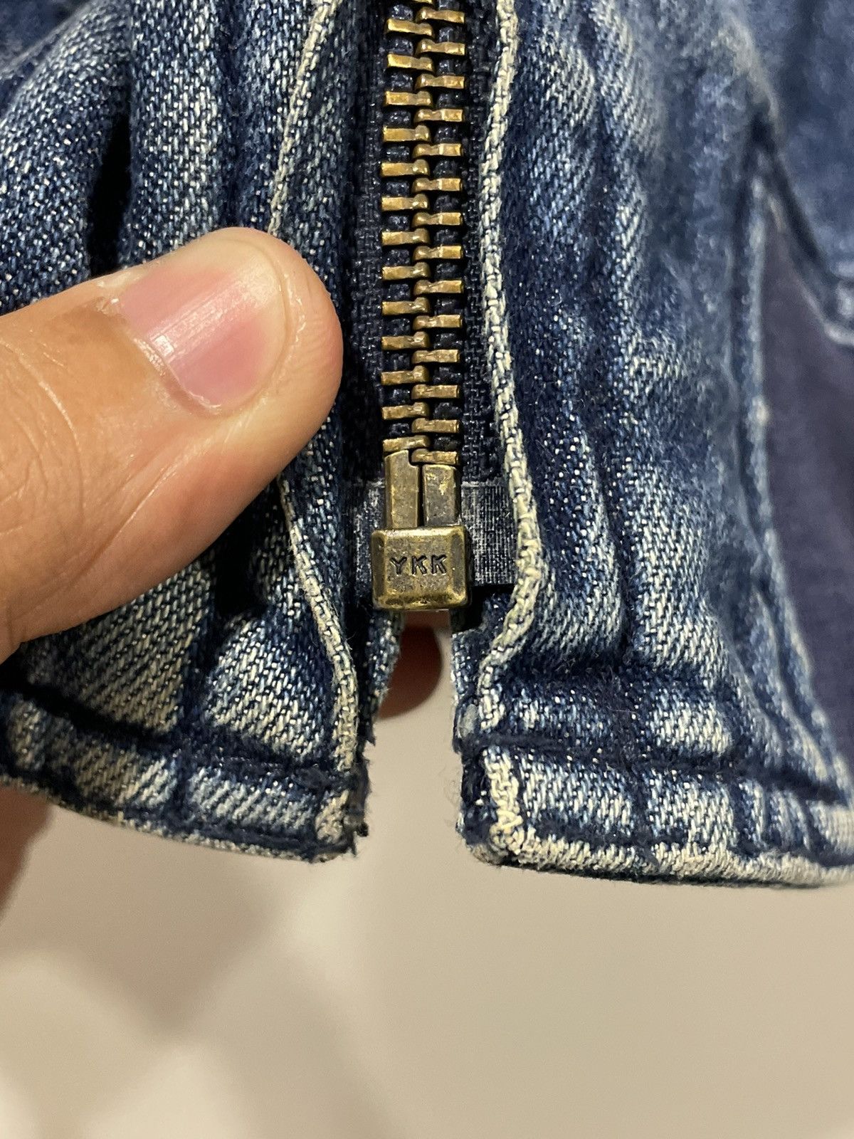 Issey Miyake Vintage 80’s Issey Miyake Denim Bomber Jacket Size US M / EU 48-50 / 2 - 15 Thumbnail