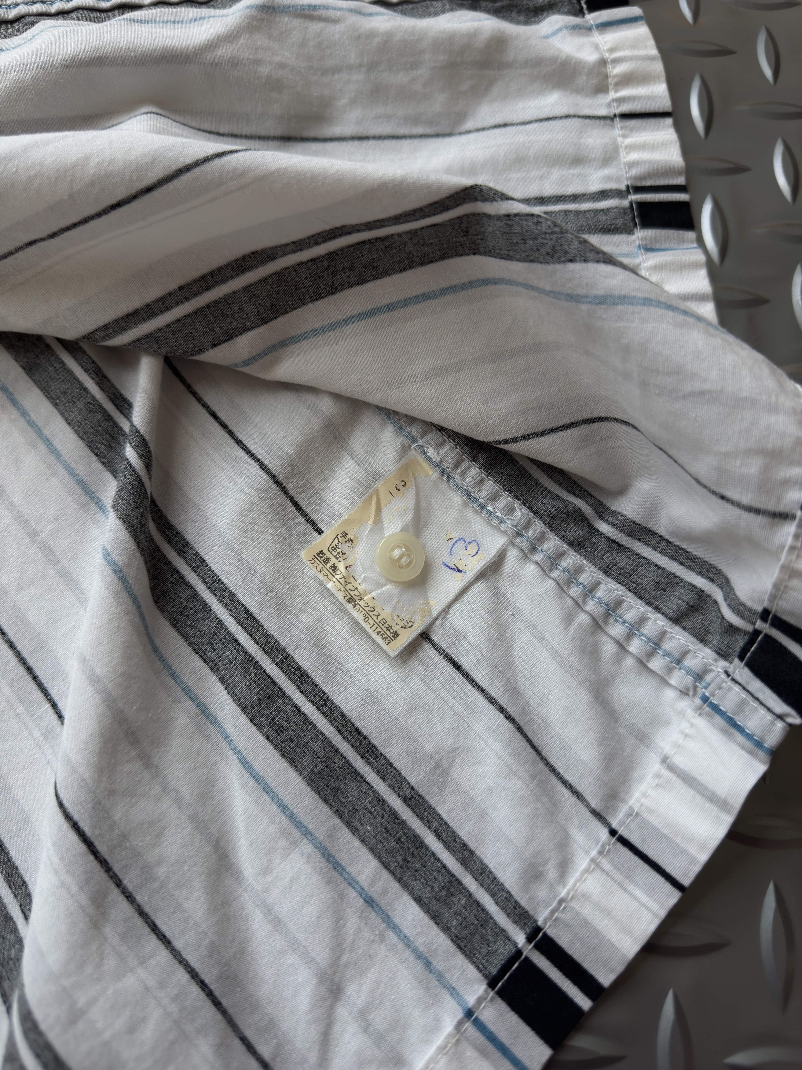 PPFM PPFM Striped Short-Sleeve Button-Up Shirt Size US L / EU 52-54 / 3 - 7 Thumbnail