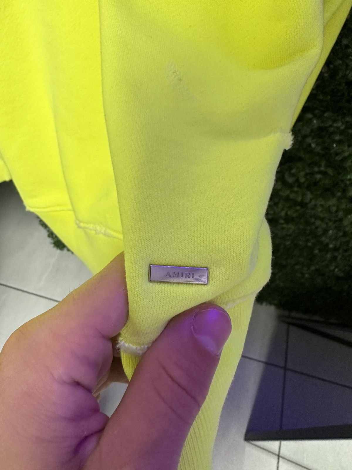 Amiri Amiri Yellow Logo Hoodie Predistressed Size US M / EU 48-50 / 2 - 3 Thumbnail