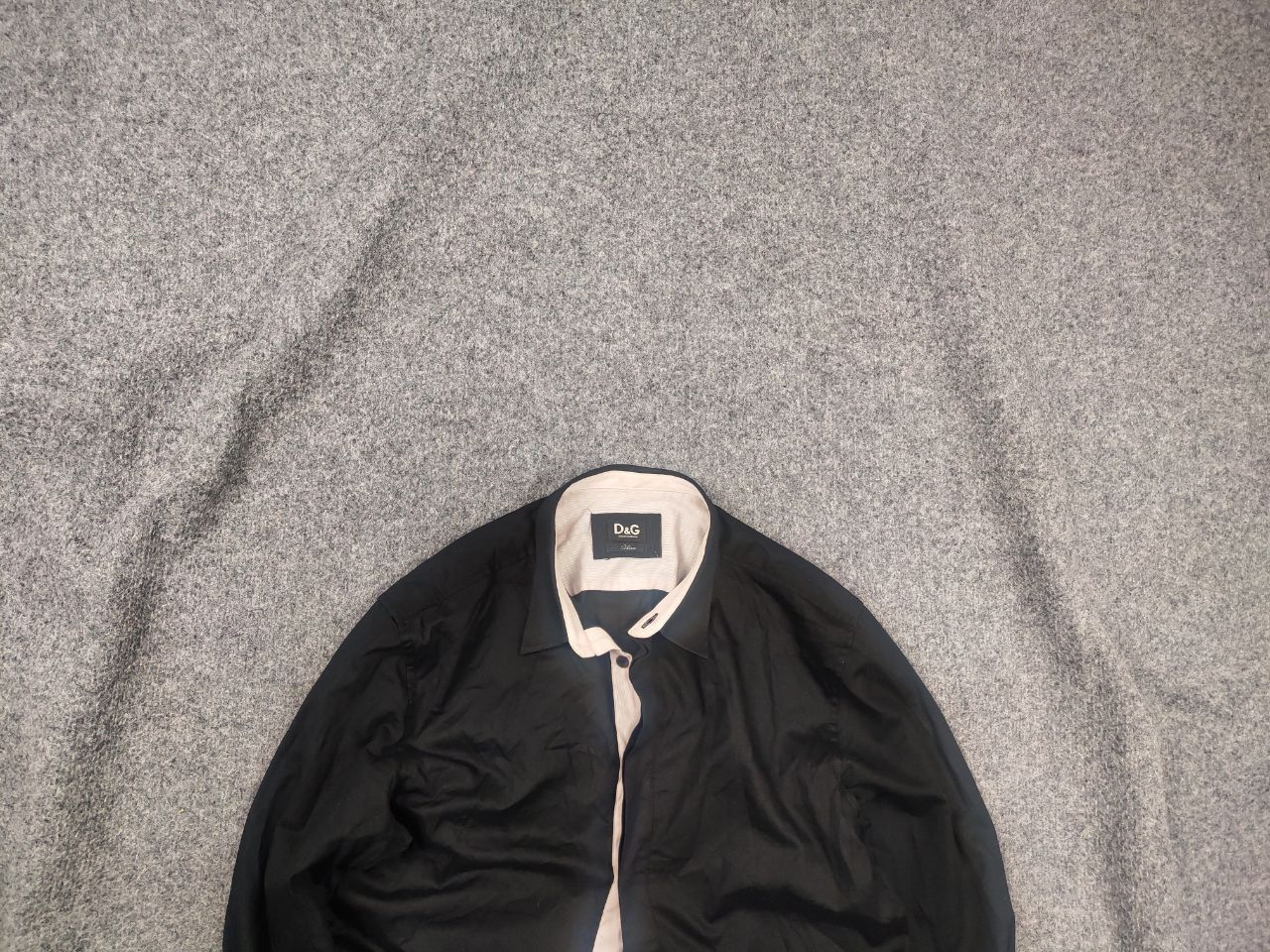 Dolce & Gabbana Dolce & Gabbana Vintage Black Slim long sleeves Shirt logo Size US M / EU 48-50 / 2 - 1 Thumbnail
