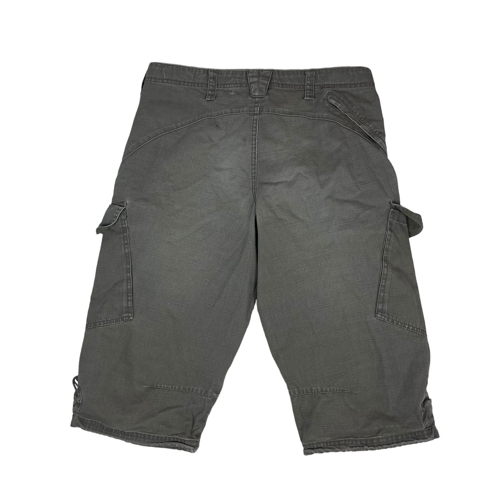 Nike × Vintage Vintage Nike Men's Olive Green High-Rise Cargo Shorts Small Size US 32 / EU 48 - 5 Thumbnail