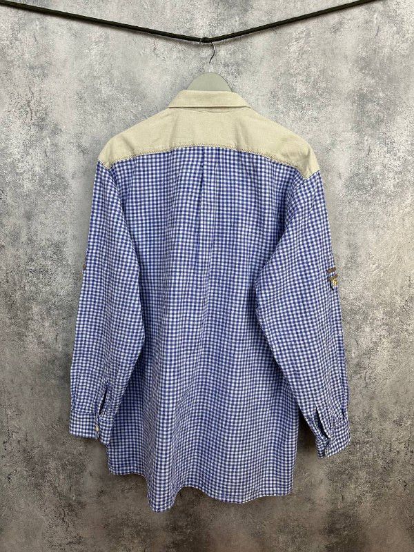 Other OS Trachten Bavarian Gingham Check Shirt Oktoberfest Size US XXL / EU 58 / 5 - 2 Thumbnail