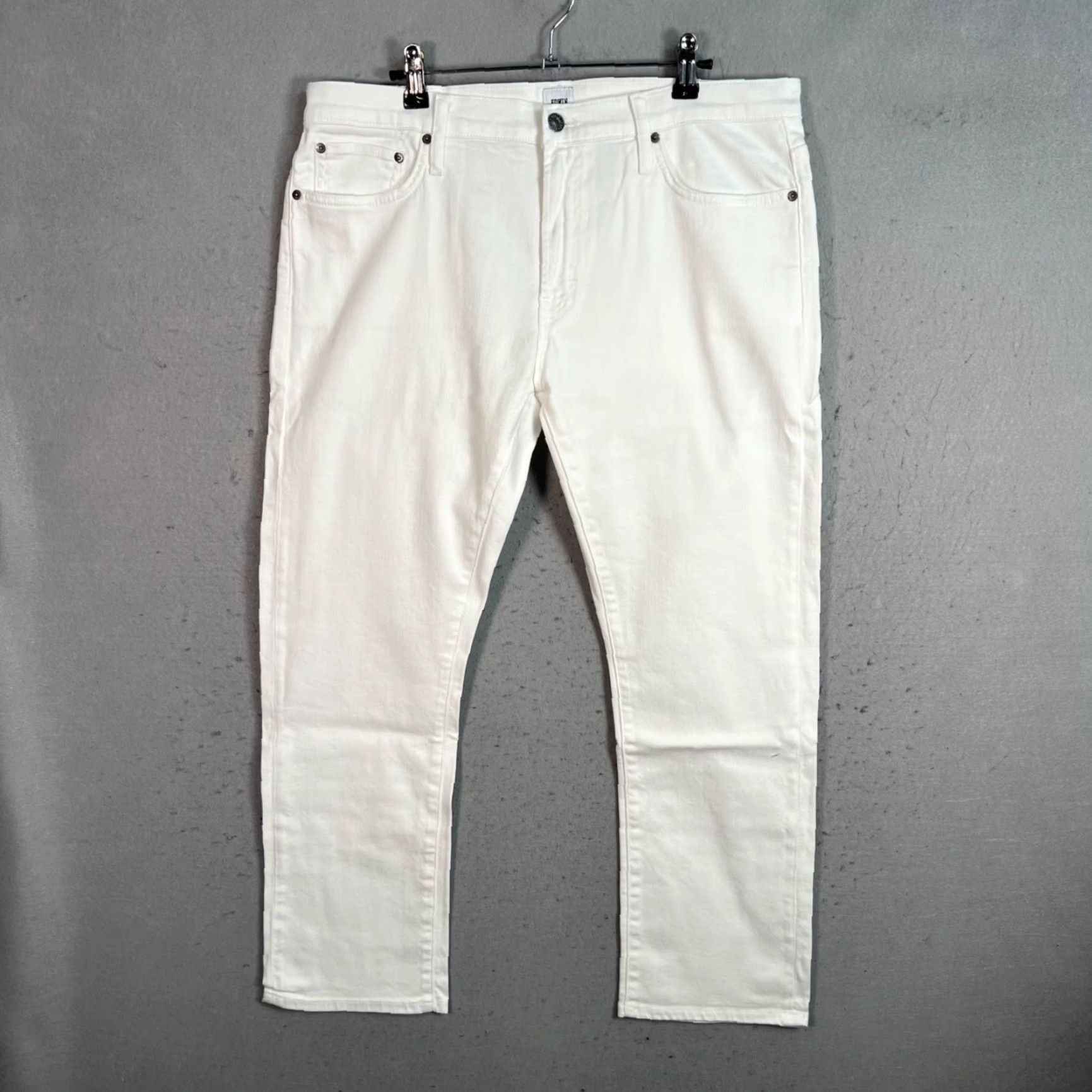 Edwin Edwin Jamie Boyfriend Jeans Womens Size 32 White Denim Cotton Blend Size 24" / US 00 / IT 34 - 2 Thumbnail