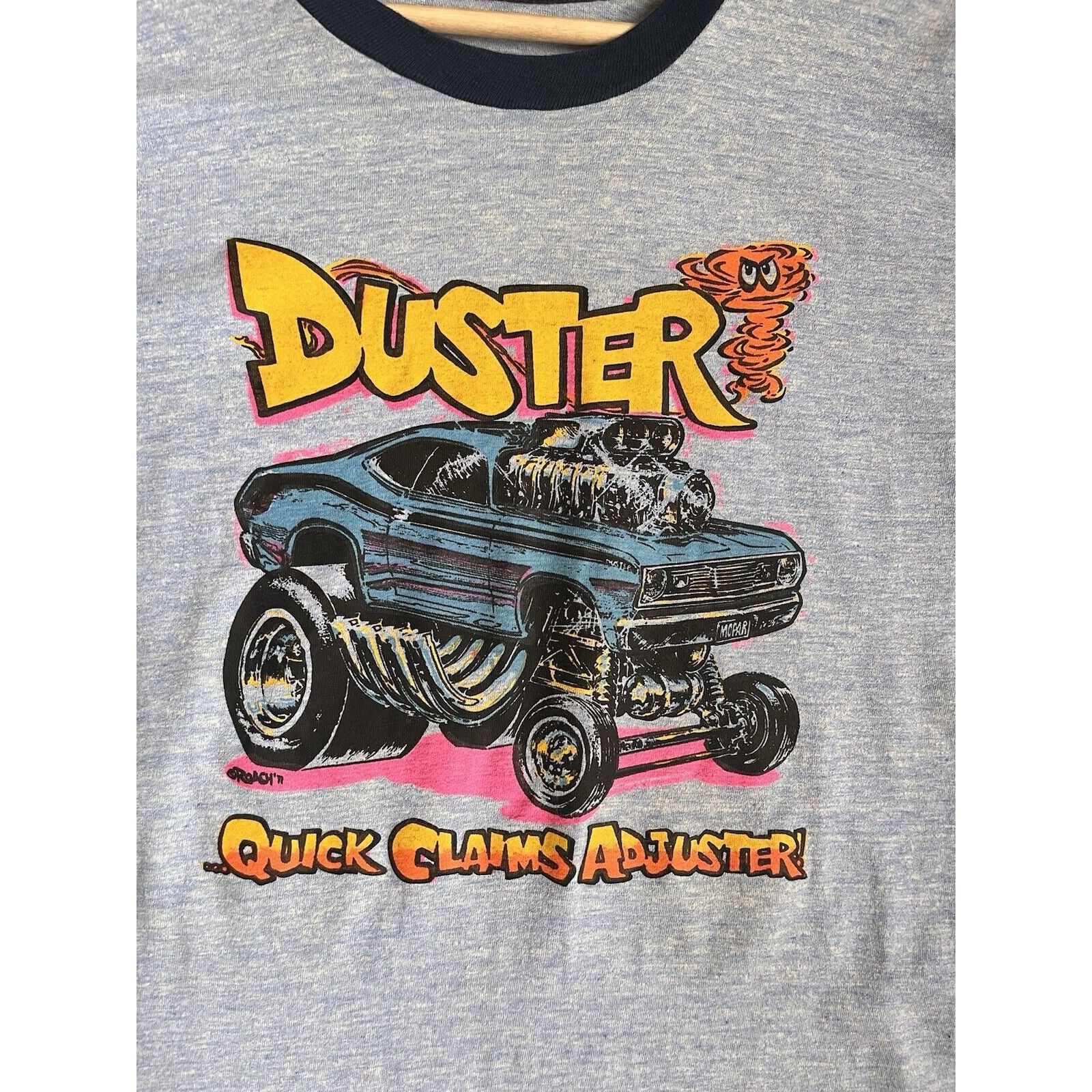 Vintage TRUE VINTAGE 70S CARTOON MUSCLE CAR SINGLE STITCH TEE SIZE M Size US M / EU 48-50 / 2 - 3 Thumbnail