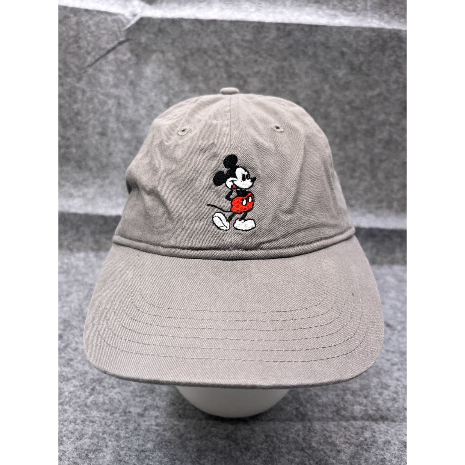 Disney Disney Mickey Mouse Hat Cap Strap Back Adult One Size Gray 100% Cotton Size ONE SIZE - 2 Thumbnail