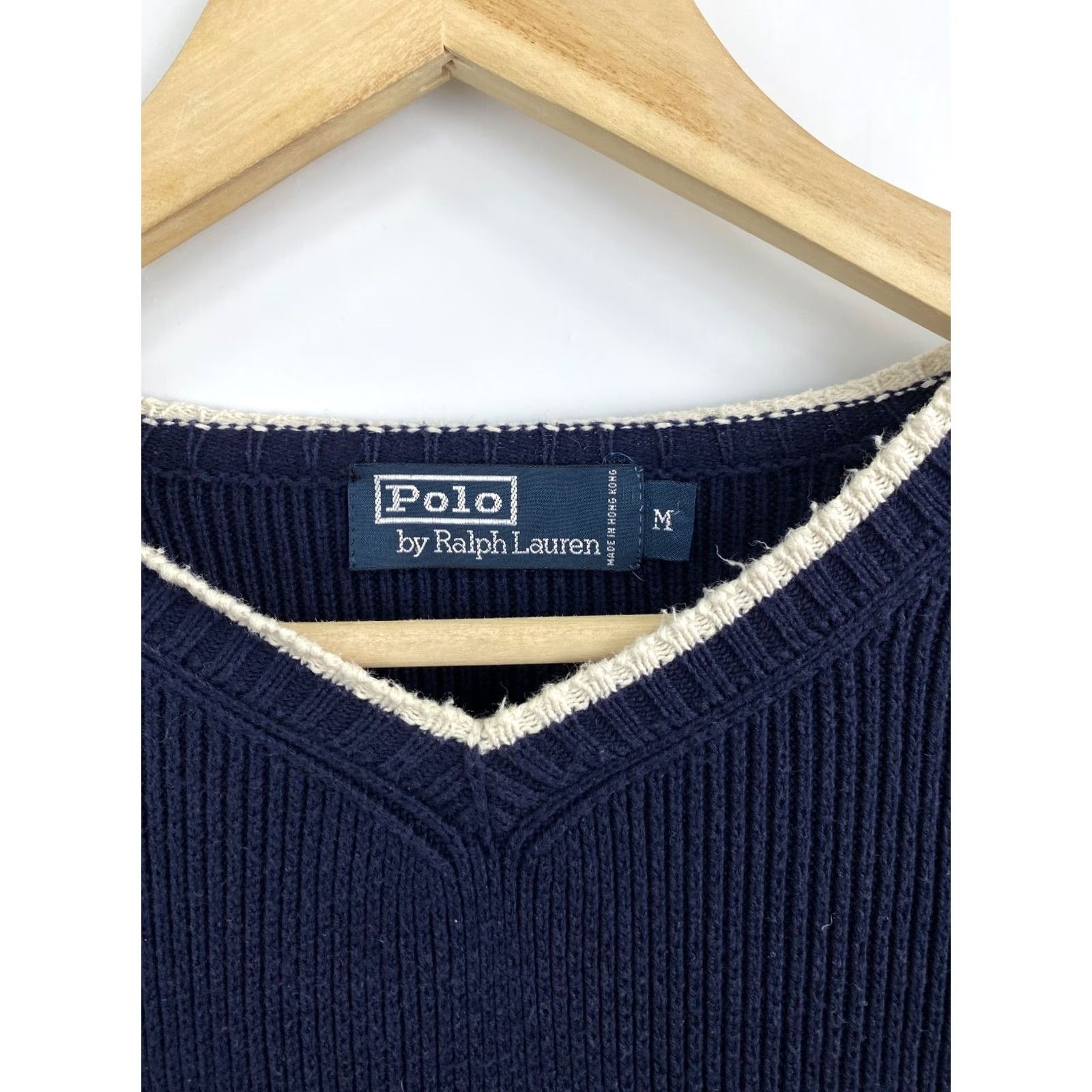 Polo Ralph Lauren VINTAGE Ralph Lauren Knitted Sweater Polo Ralph Lauren Shirt Men M Dark Blue 90s Vintage 90s Pullover Knit Size US M / EU 48-50 / 2 - 5 Thumbnail