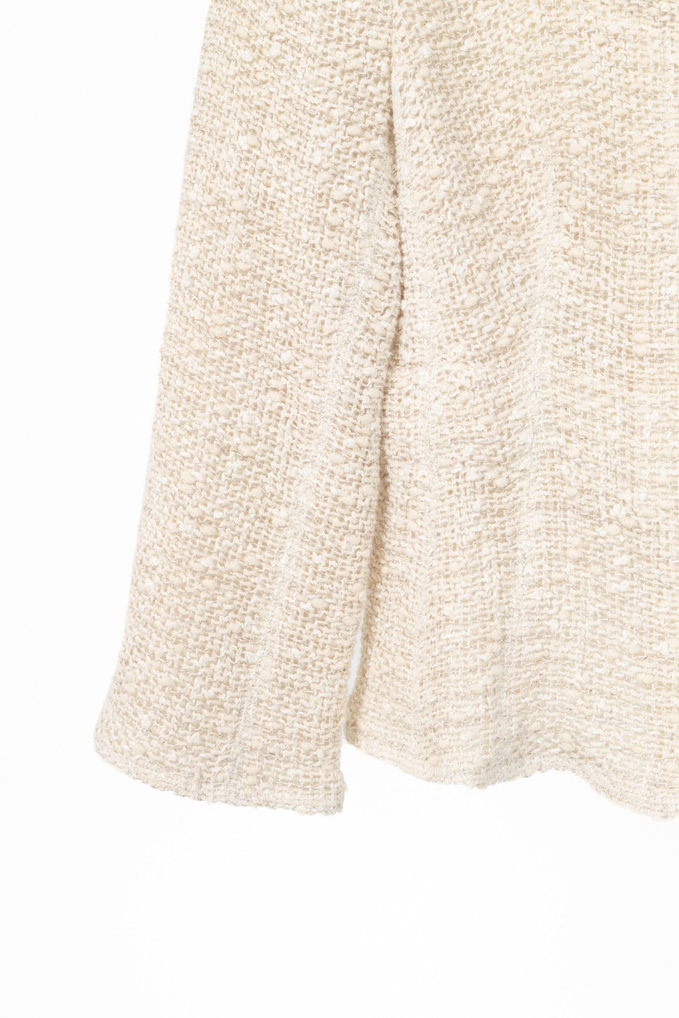 Akris Akris Cream Cotton & Wool Boucle Tweed Jacket Size M / US 6-8 / IT 42-44 - 6 Thumbnail