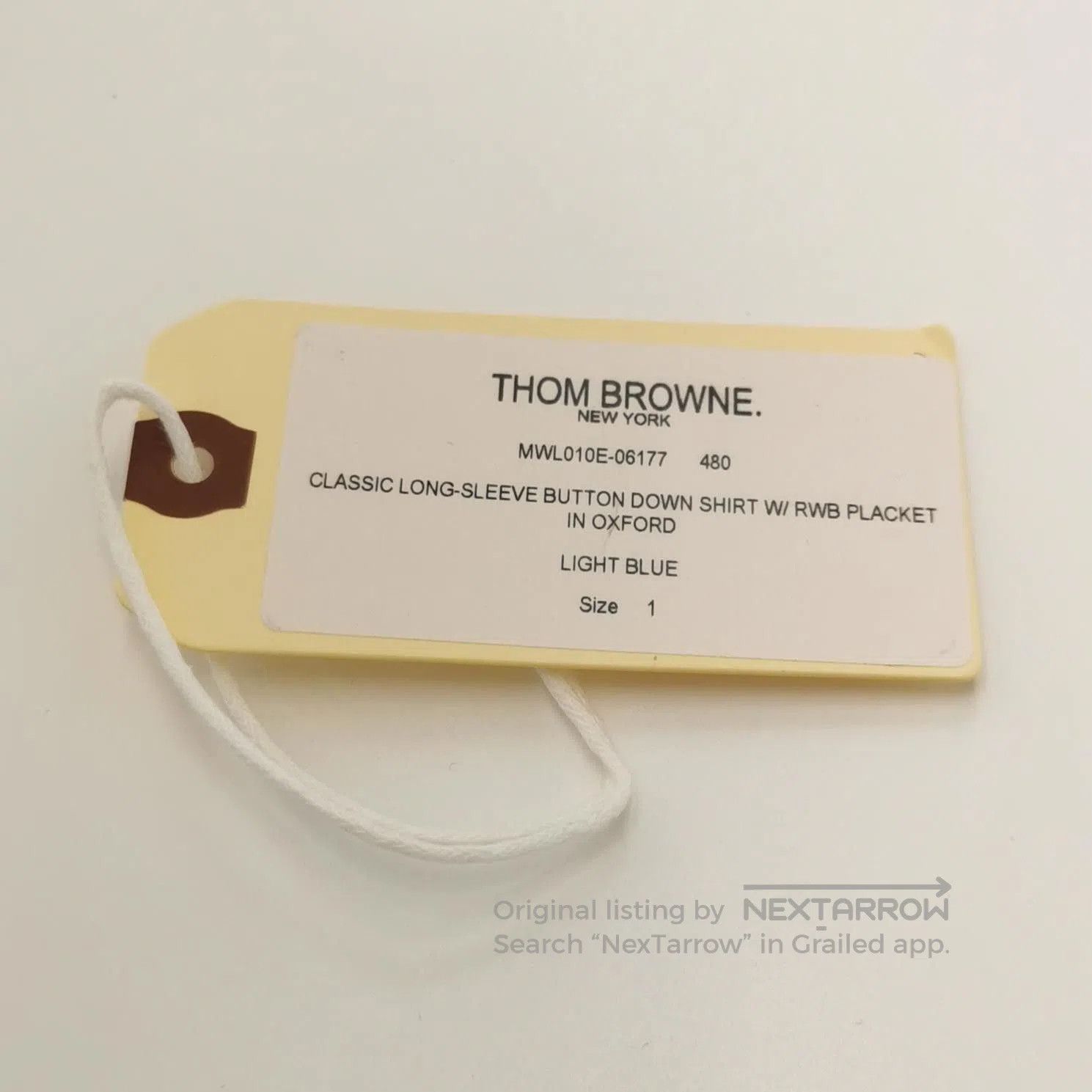 Thom Browne Thom Browne Cotton Spread Collar Shirt S. Size US S / EU 44-46 / 1 - 1 Thumbnail